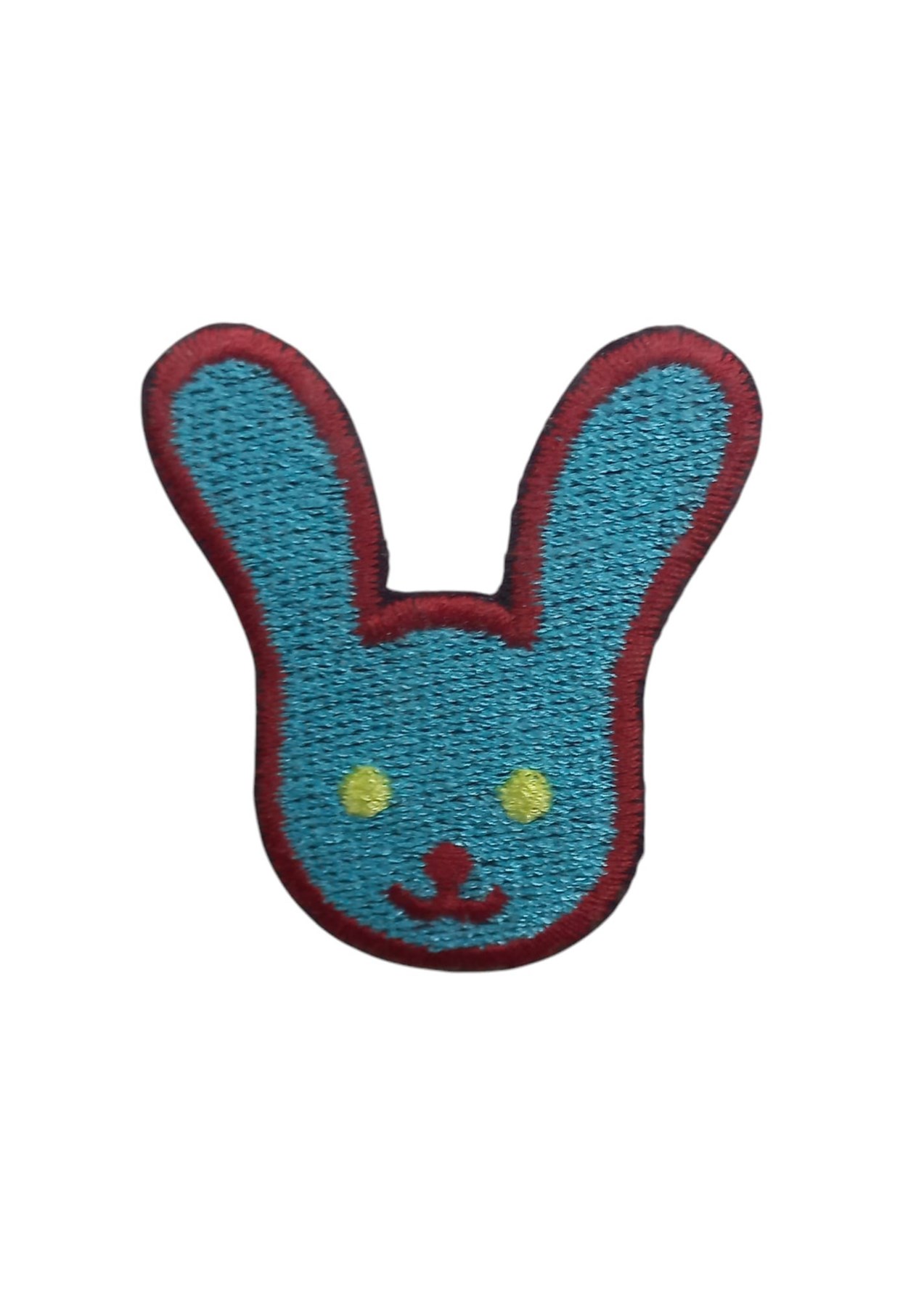Aplike Ütü İle Yapışan Tavşan Mavi-Kırmızı Arma 4x3 cm resmi