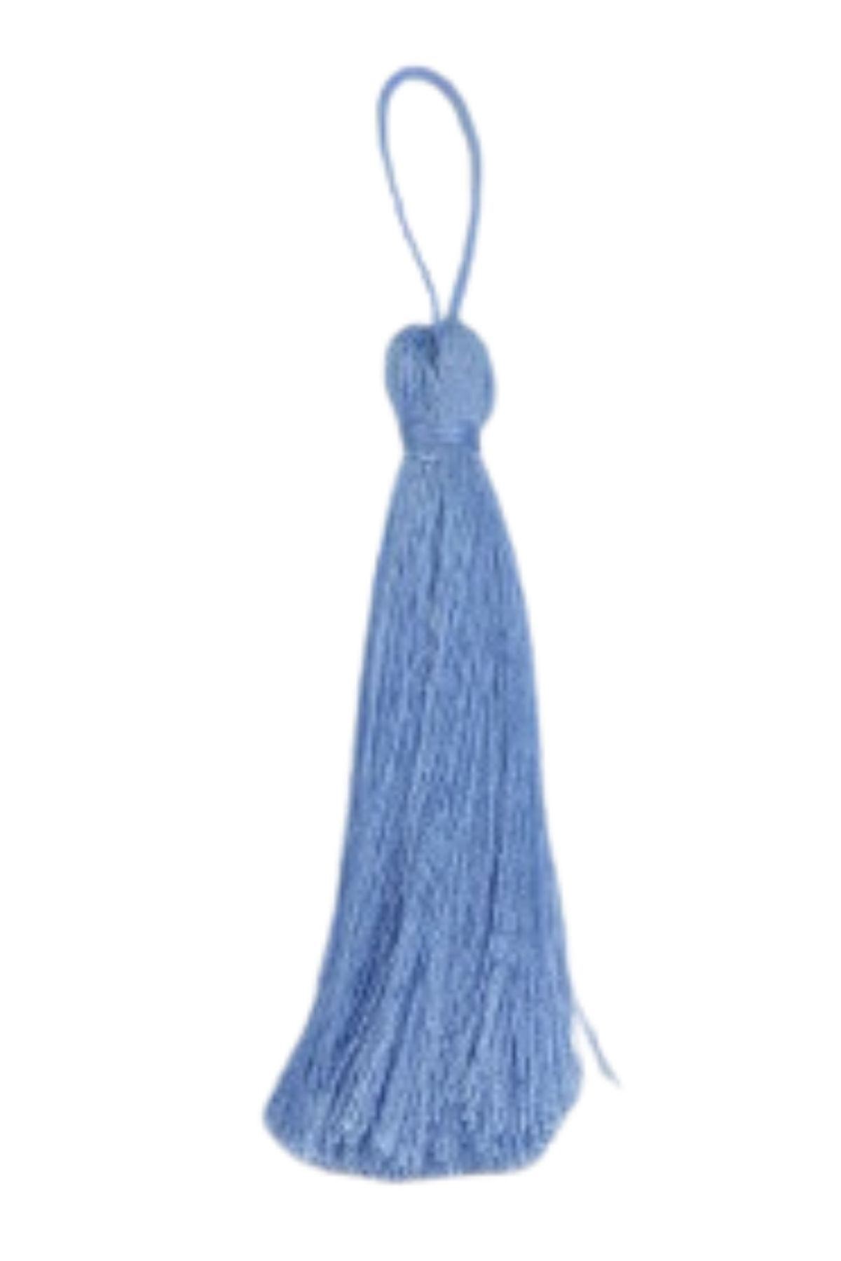 Püskül Tekli 5 cm 1 Adet Mavi resmi