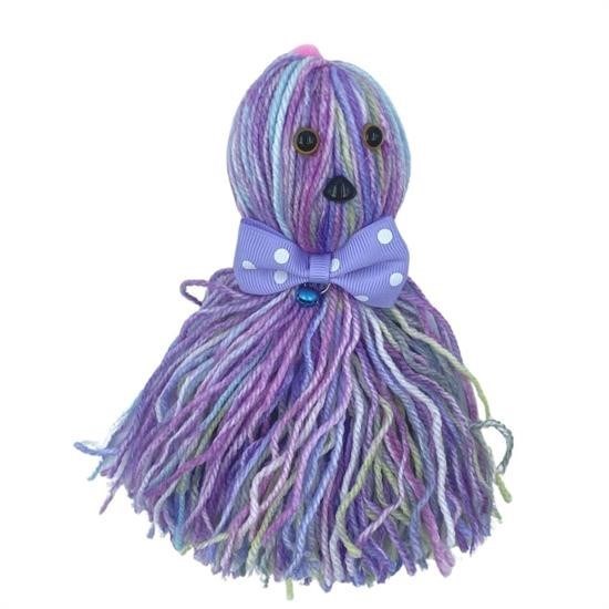 Turkish E Market® Ahtapot Şekilli Zilli Ve İpli Rengarenk Püsküllü Sevimli KediOyuncağı resmi