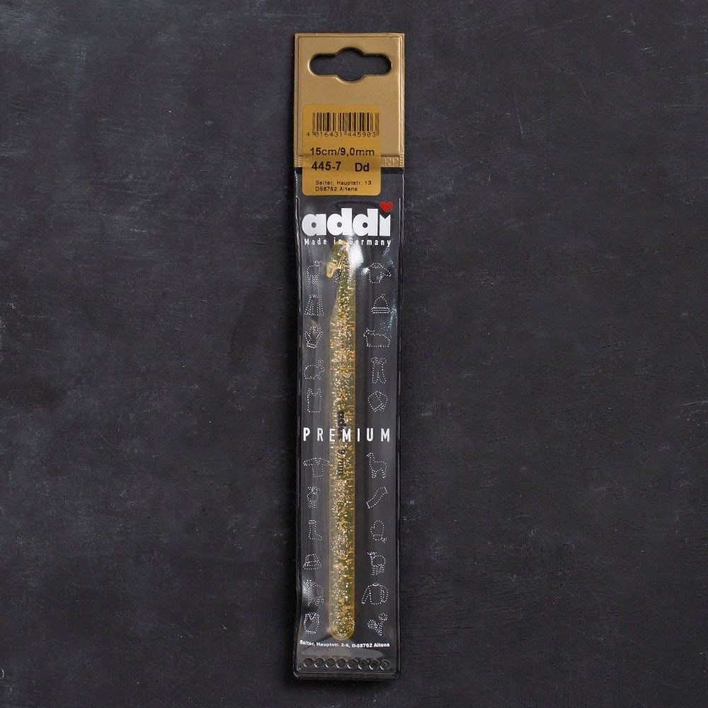 Addi Champagner 9mm 15cm Plastik Simli Yün Tığ - 4 resmi