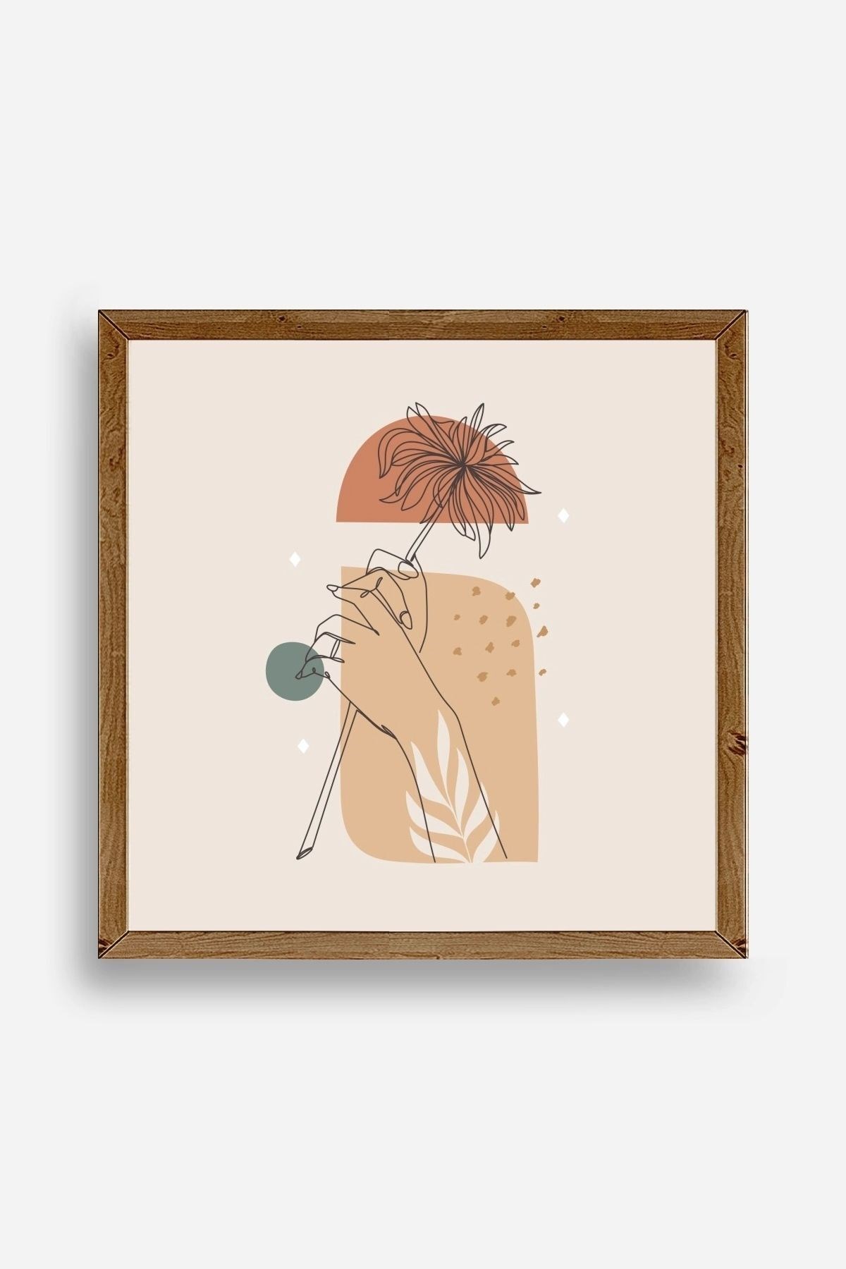 Modern Ahşap Çerçeveli Tablo resmi