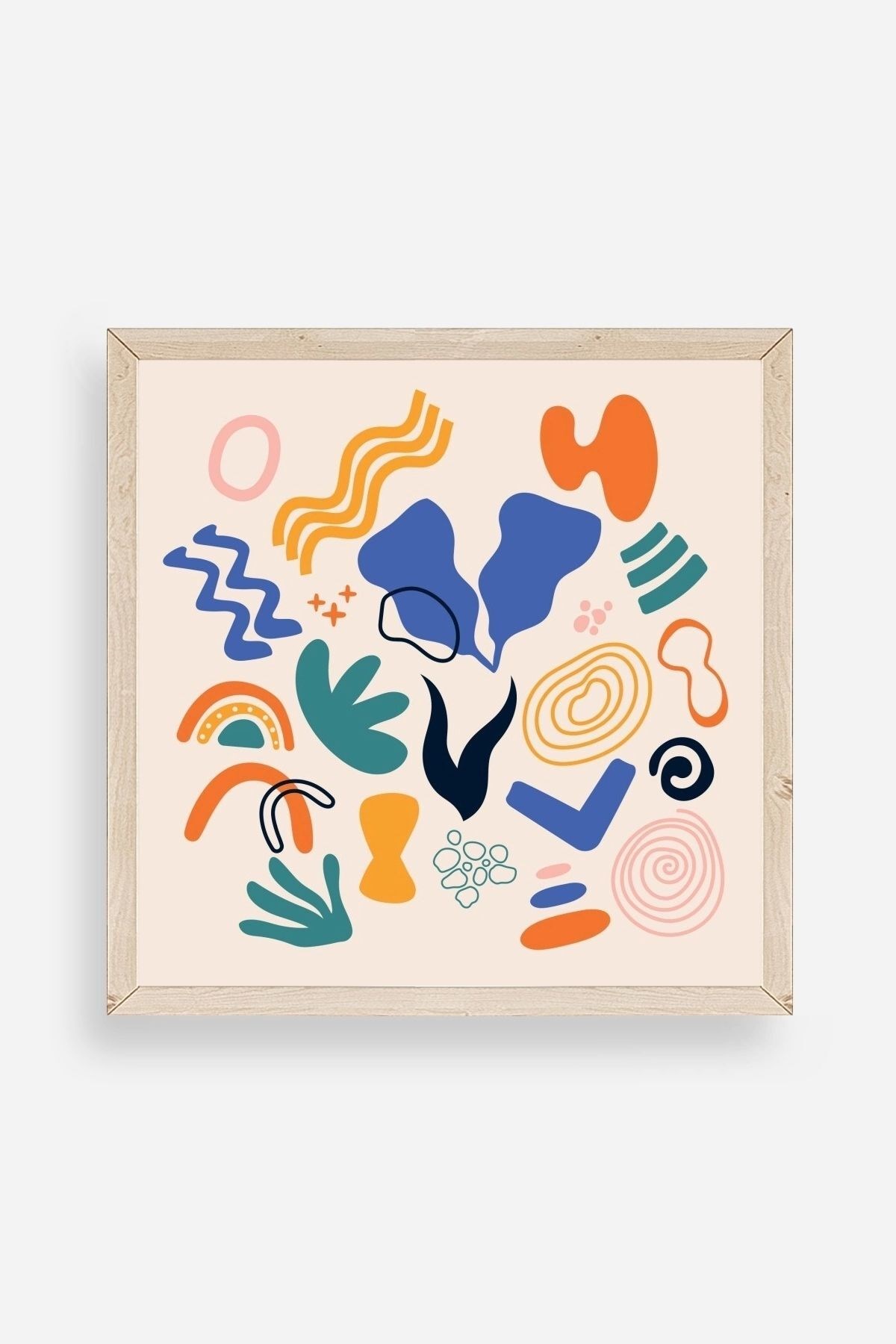 İllüstrasyon Ahşap Çerçeveli Tablo resmi