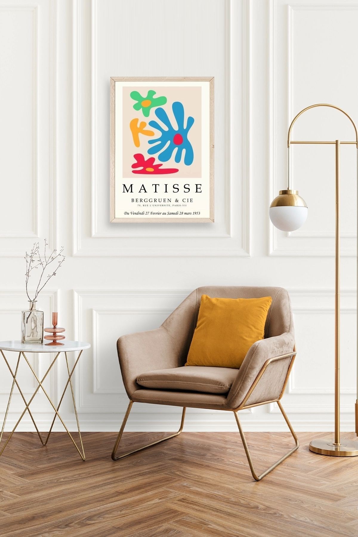 Modern Ahşap Çerçeveli Tablo resmi