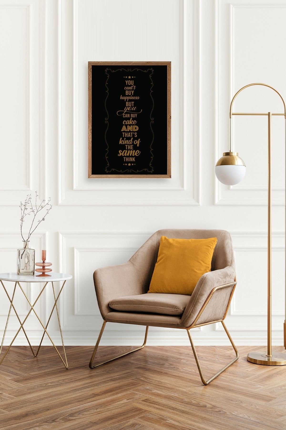 Modern Ahşap Çerçeveli Tablo resmi