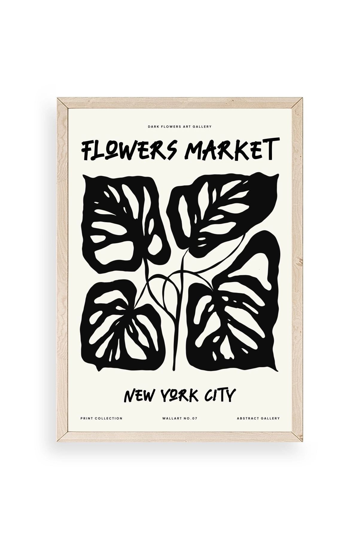 Yaprak Ahşap Çerçeveli Tablo resmi