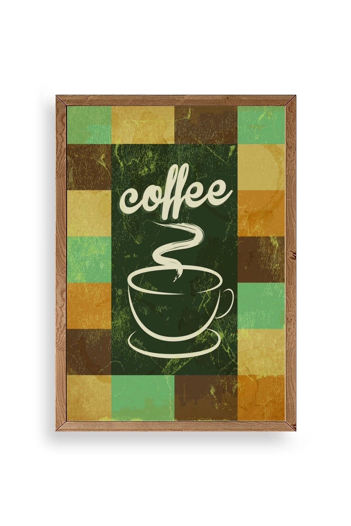 Kahve Ahşap Çerçeveli Tablo resmi