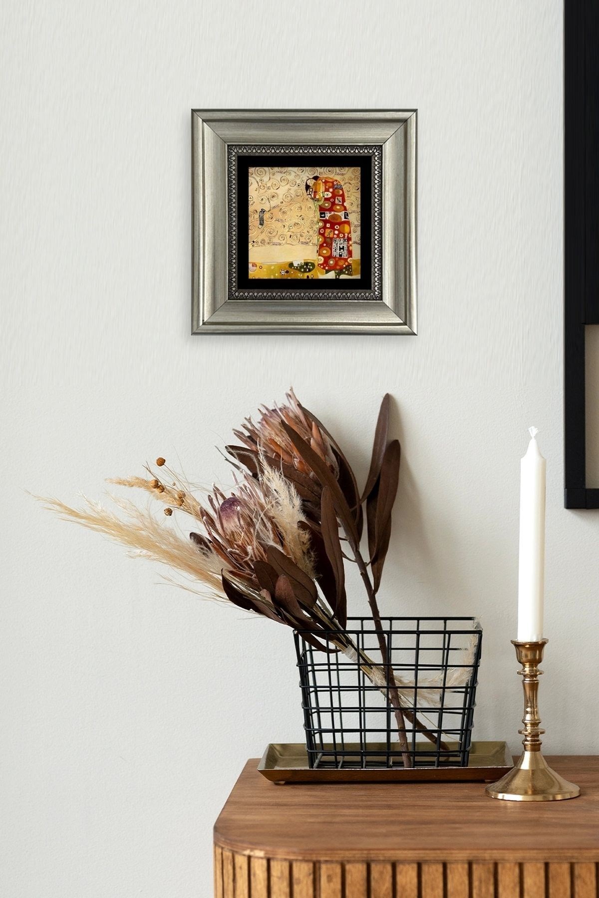 Gustav Klimpt Çerçeveli Taş Tablo resmi