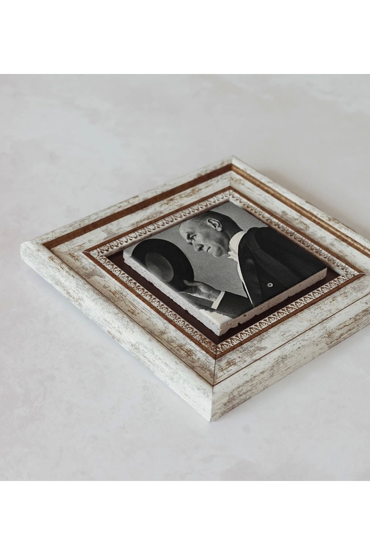 Atatürk Çerçeveli Taş Tablo , Çerçeveli Taş Duvar Dekoru resmi
