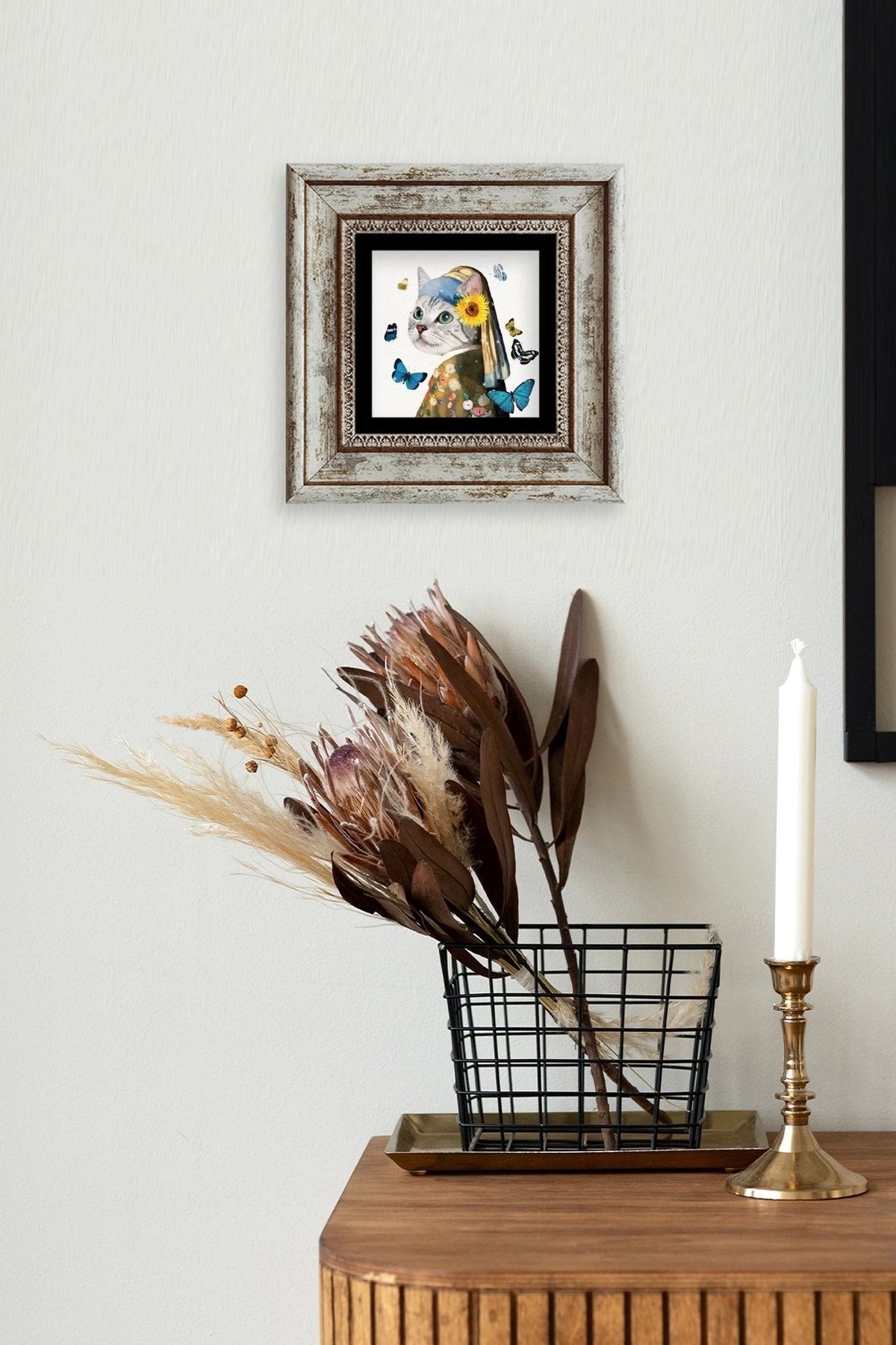 Van Gogh Çerçeveli Taş Tablo resmi