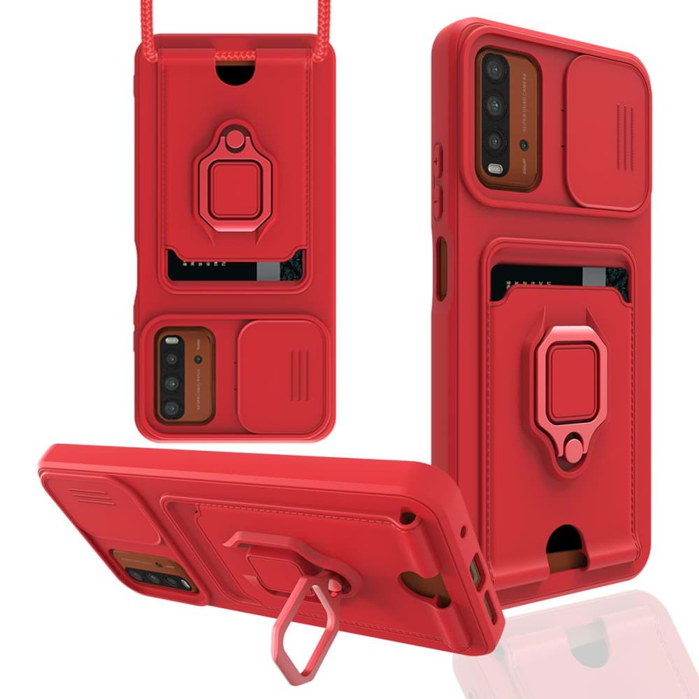 Xiaomi Redmi 9T Kılıf Zuma Kartvizitli Yüzüklü Silikon resmi