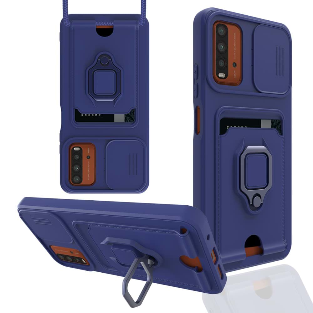 Xiaomi Redmi 9T Kılıf Zuma Kartvizitli Yüzüklü Silikon resmi