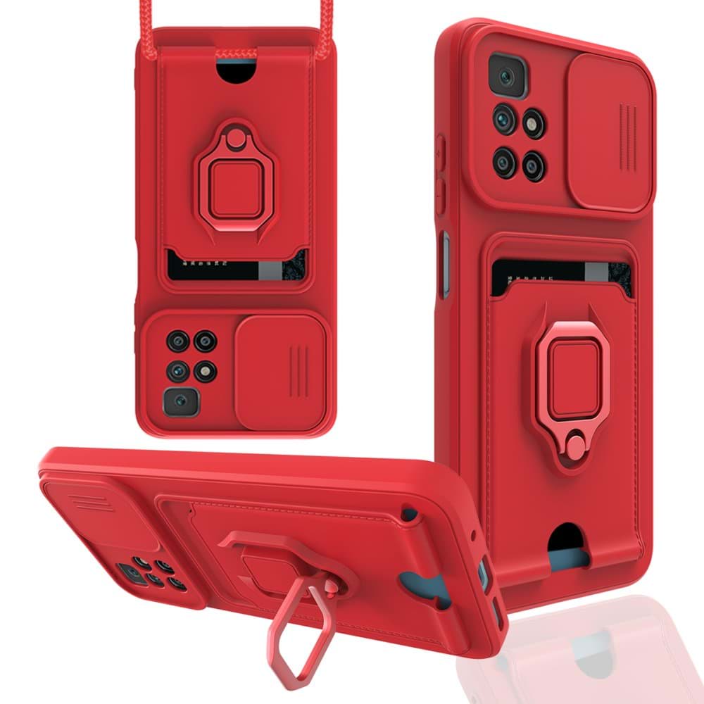 Xiaomi Redmi 10 Kılıf Zuma Kartvizitli Yüzüklü Silikon resmi