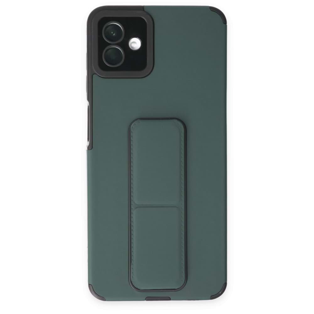 Samsung Galaxy A04 Kılıf Mega Standlı Silikon resmi