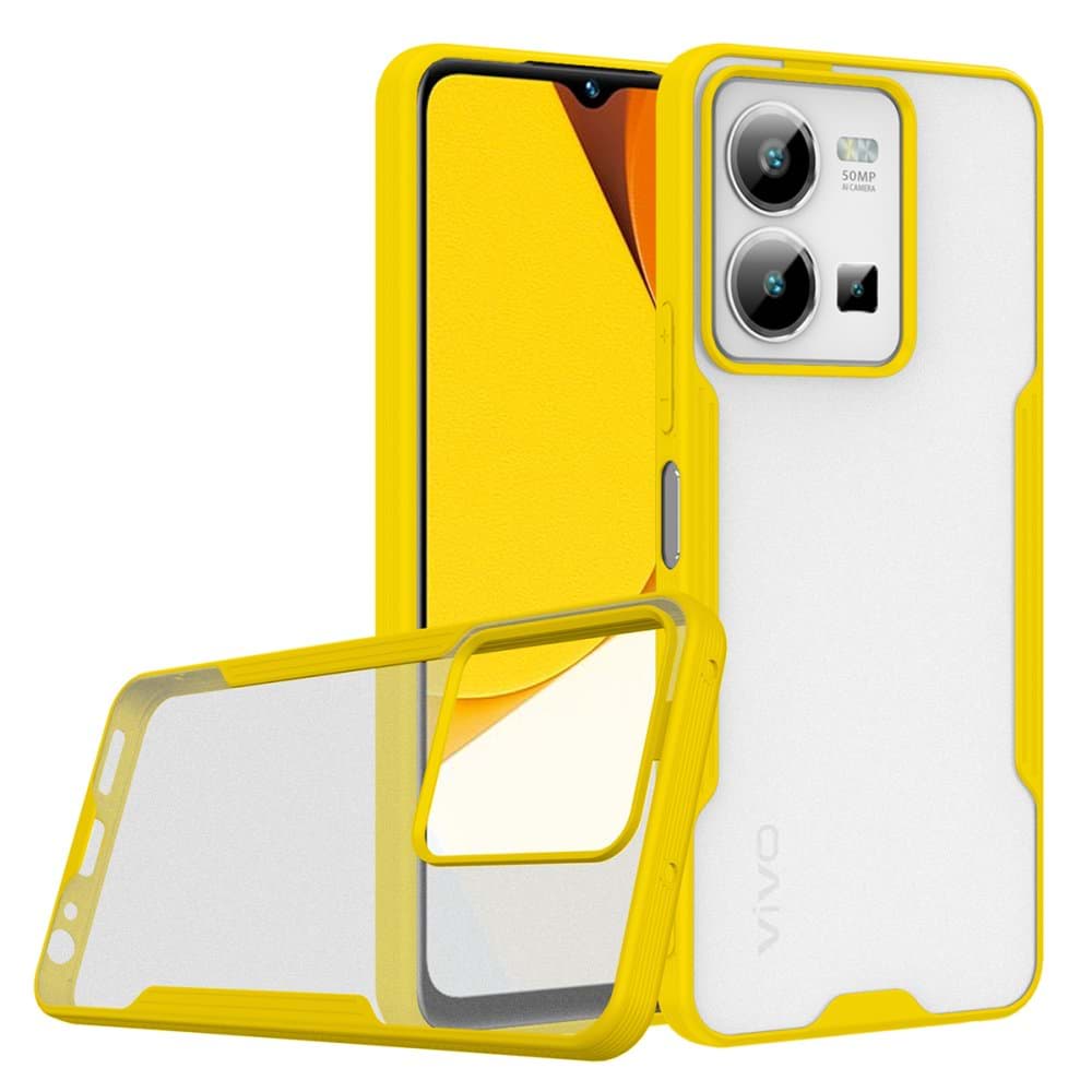 Vivo Y22S Kılıf Platin Silikon resmi