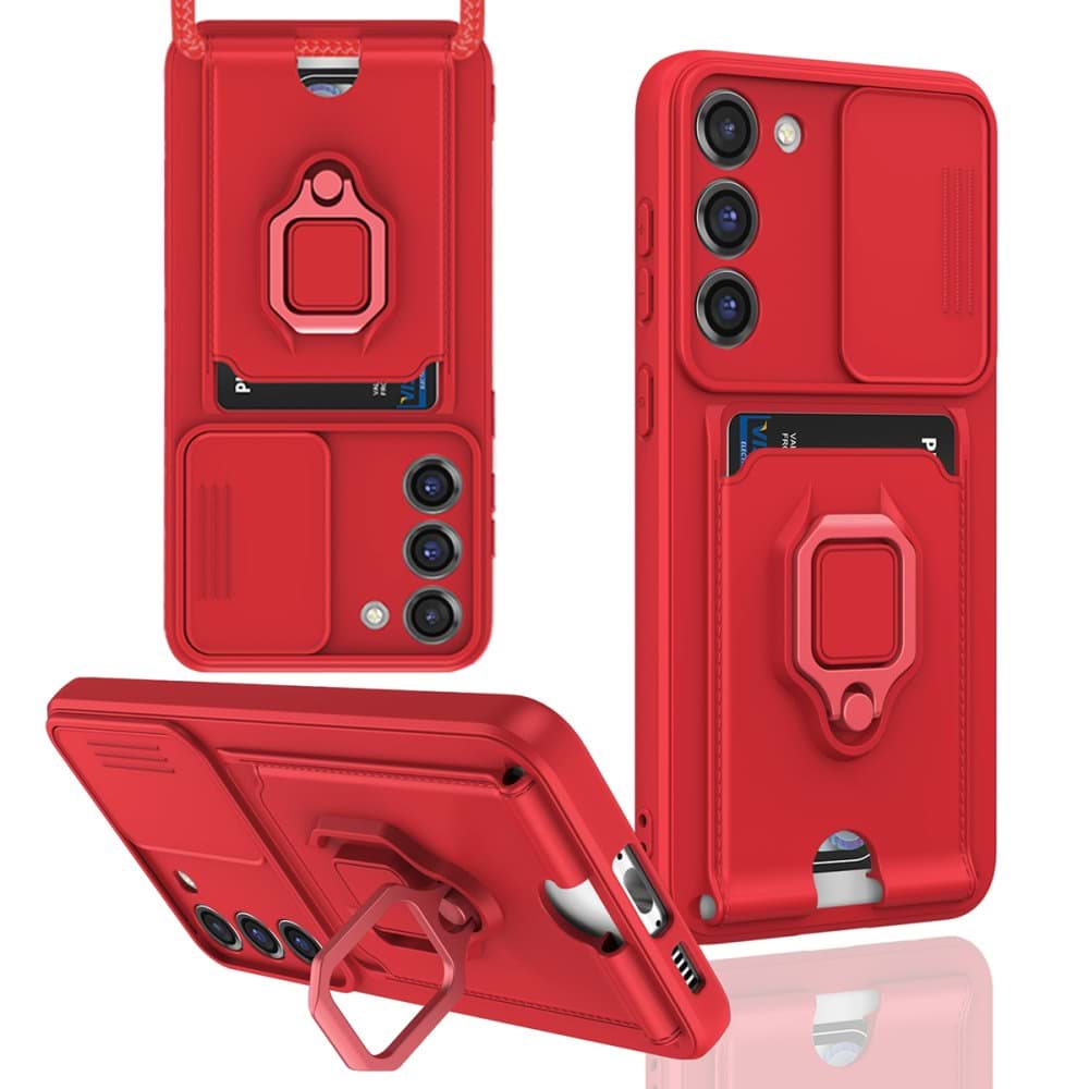 Samsung Galaxy S23 Plus Kılıf Zuma Kartvizitli Yüzüklü Silikon resmi