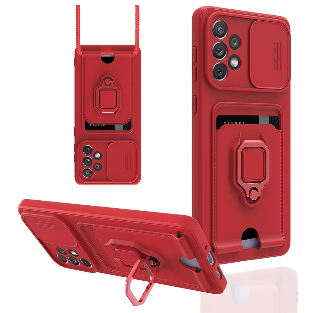 Picture of Samsung Galaxy A73 5G Kılıf Zuma Kartvizitli Yüzüklü Silikon