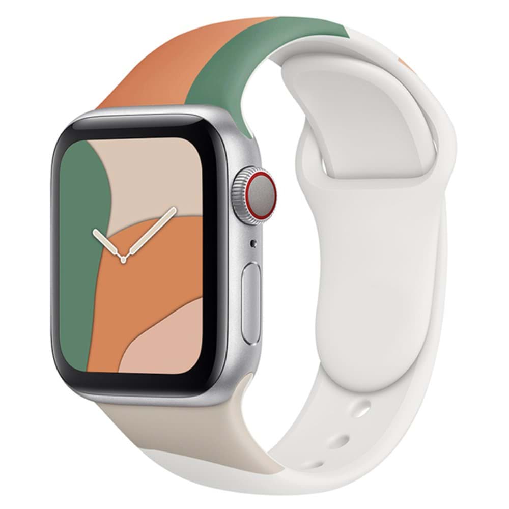 Apple Watch 44mm KR407 Kamuflaj Silikon Kordon resmi