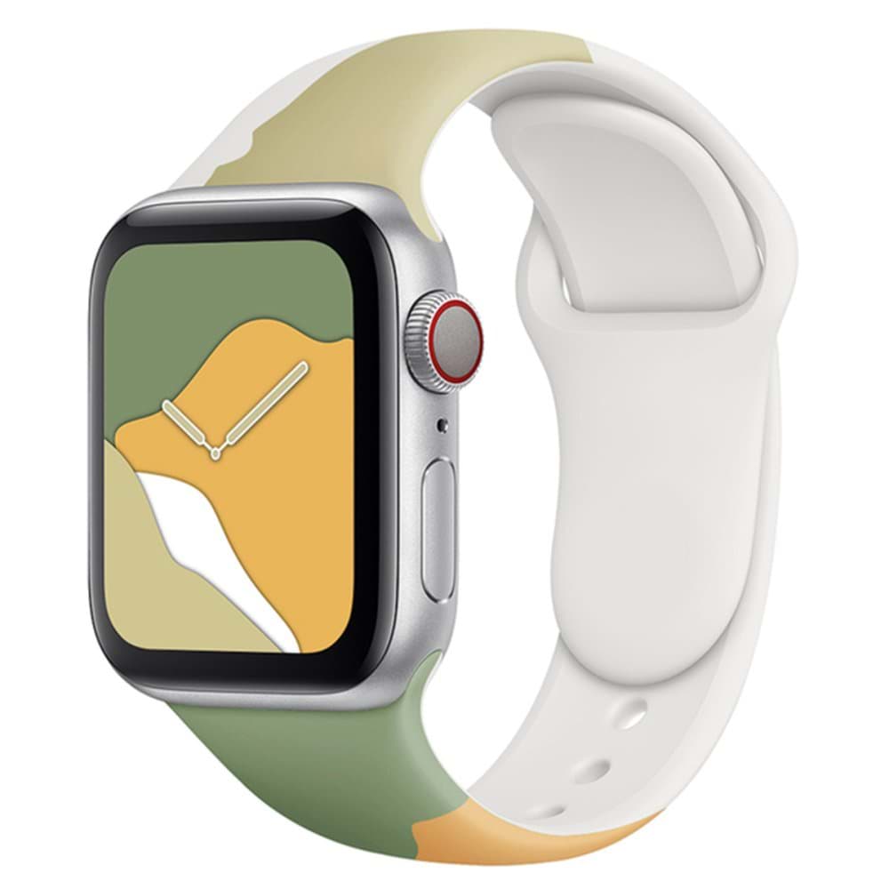 Apple Watch 44mm KR407 Kamuflaj Silikon Kordon resmi