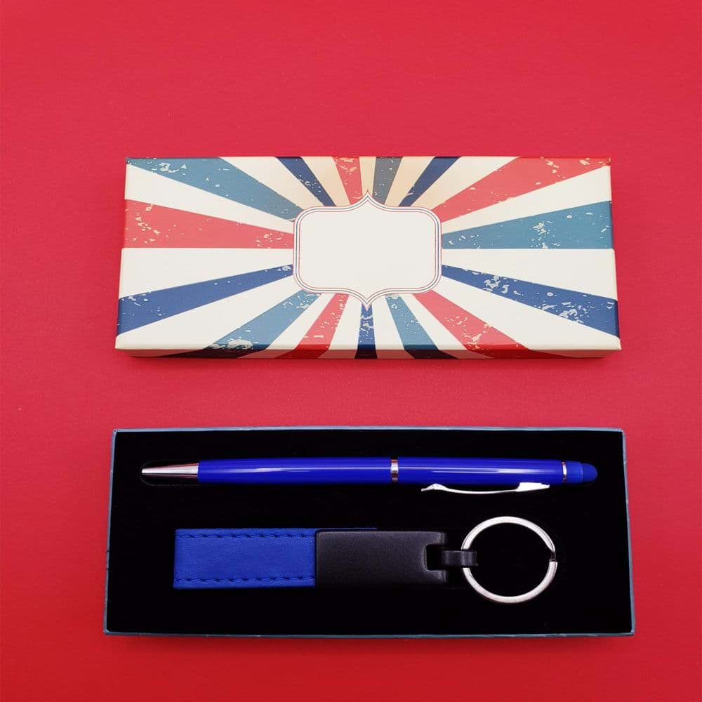 Deri Anahtarlık Ve Tükenmez Kalem Seti resmi