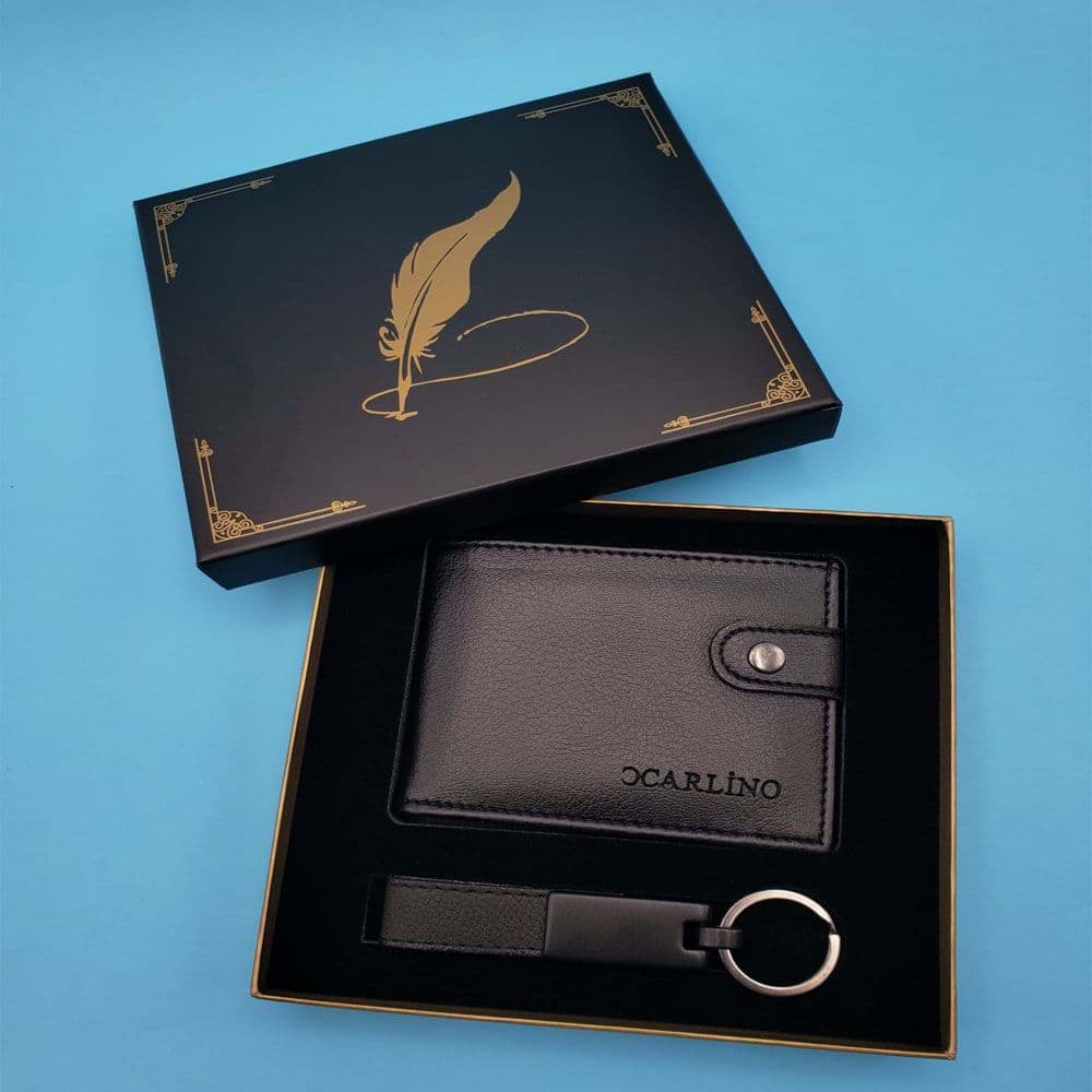 Hediyelik Cüzdan Anahtarlık Set resmi