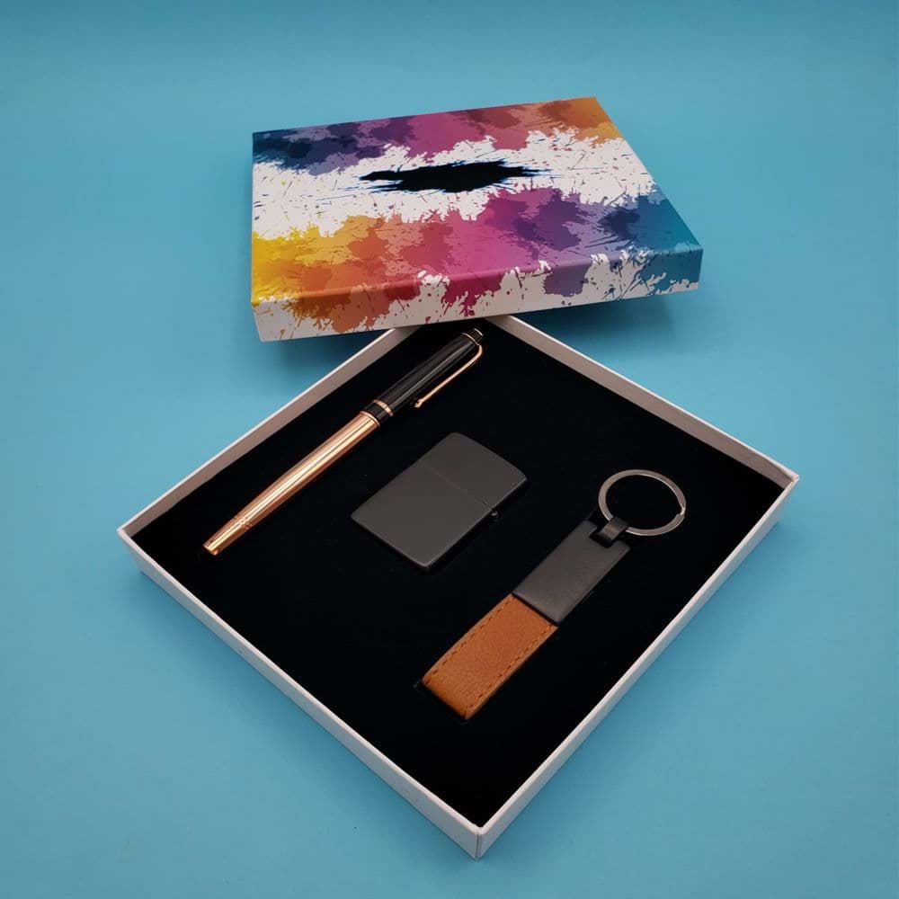 Çakmak Anahtarlık Ve Roller Kalem resmi