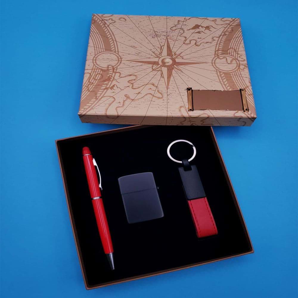 Anahtarlık Çakmak Ve Kalem Hediye Seti resmi