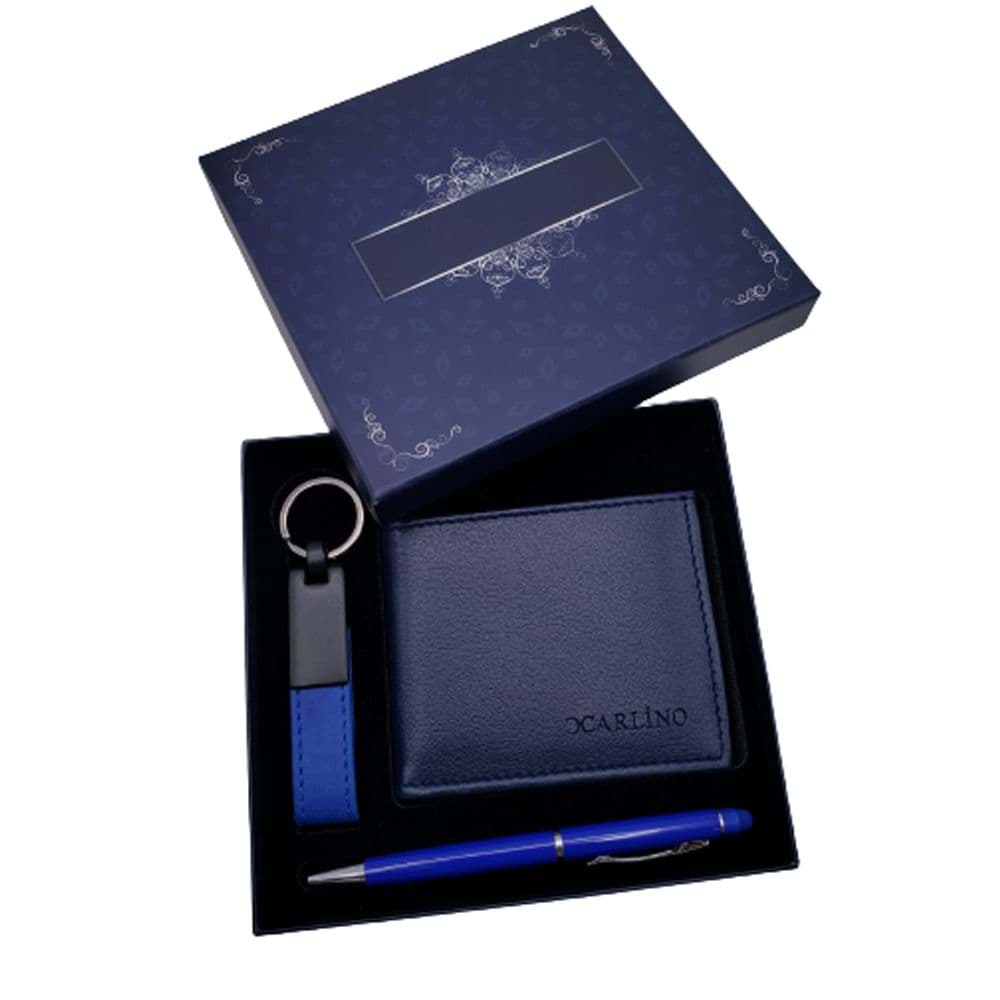 Mavi Kalem Cüzdan Ve Deri Anahtarlık resmi