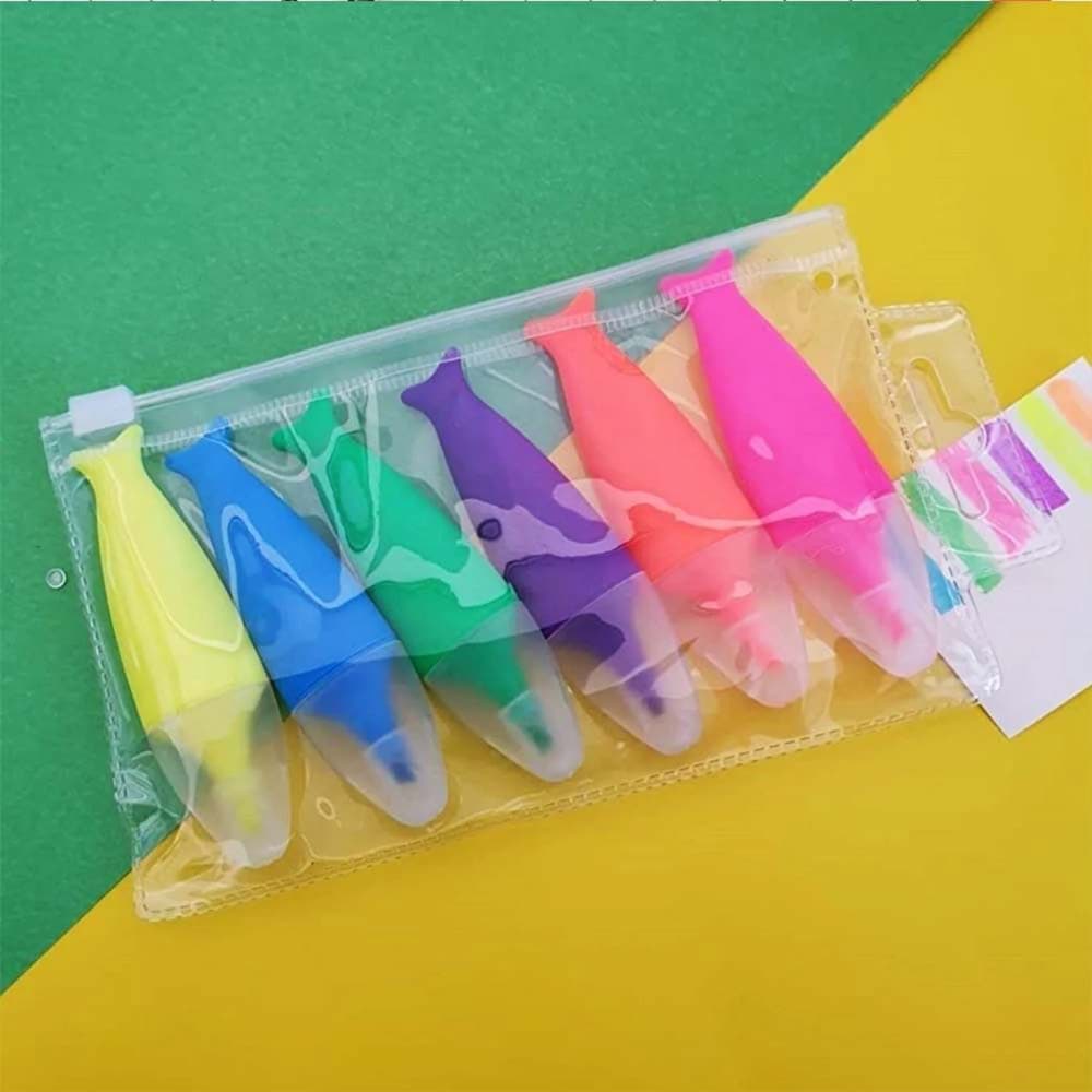 Fosforlu Balık Temalı Renkli Kalem resmi