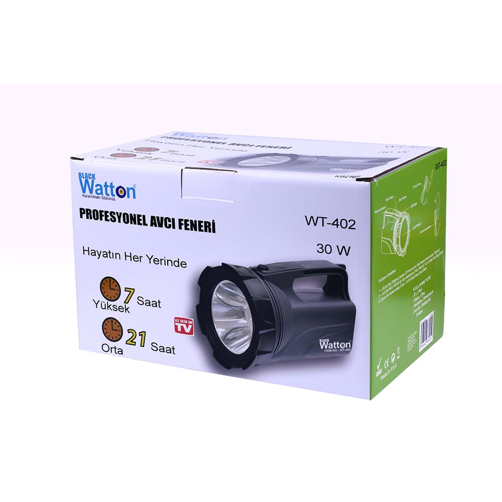 Profesyonel Avcı Feneri 30 W Gücünde Wt-402 resmi