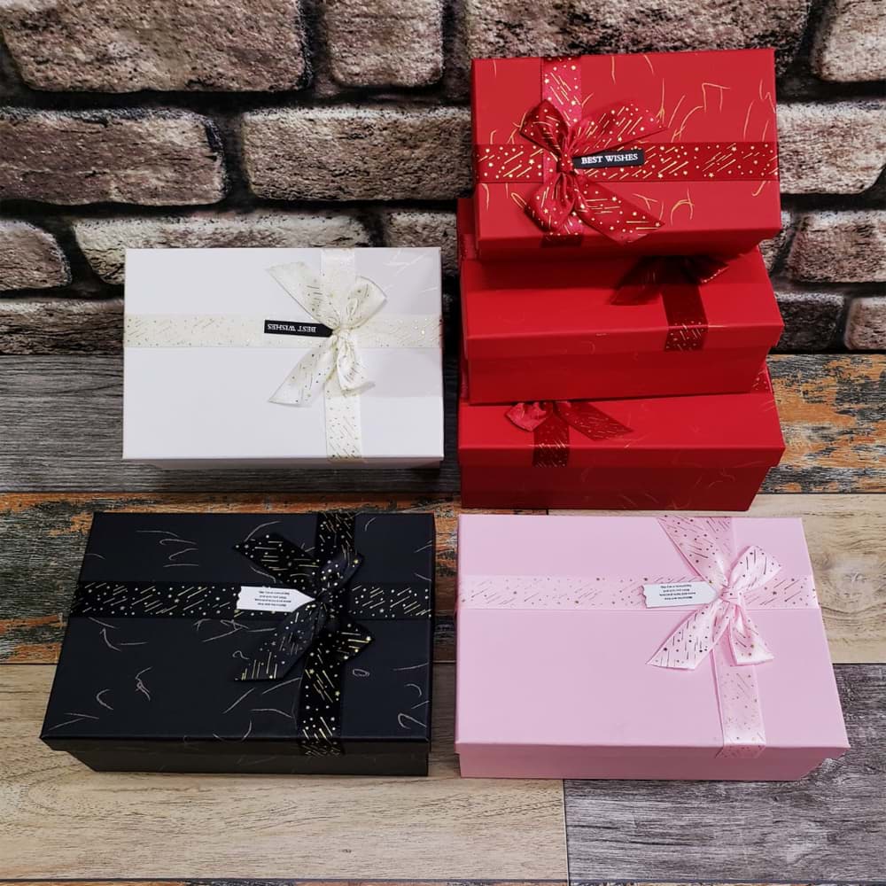 3 Lü Dikdörtgen Hediye Kutusu resmi