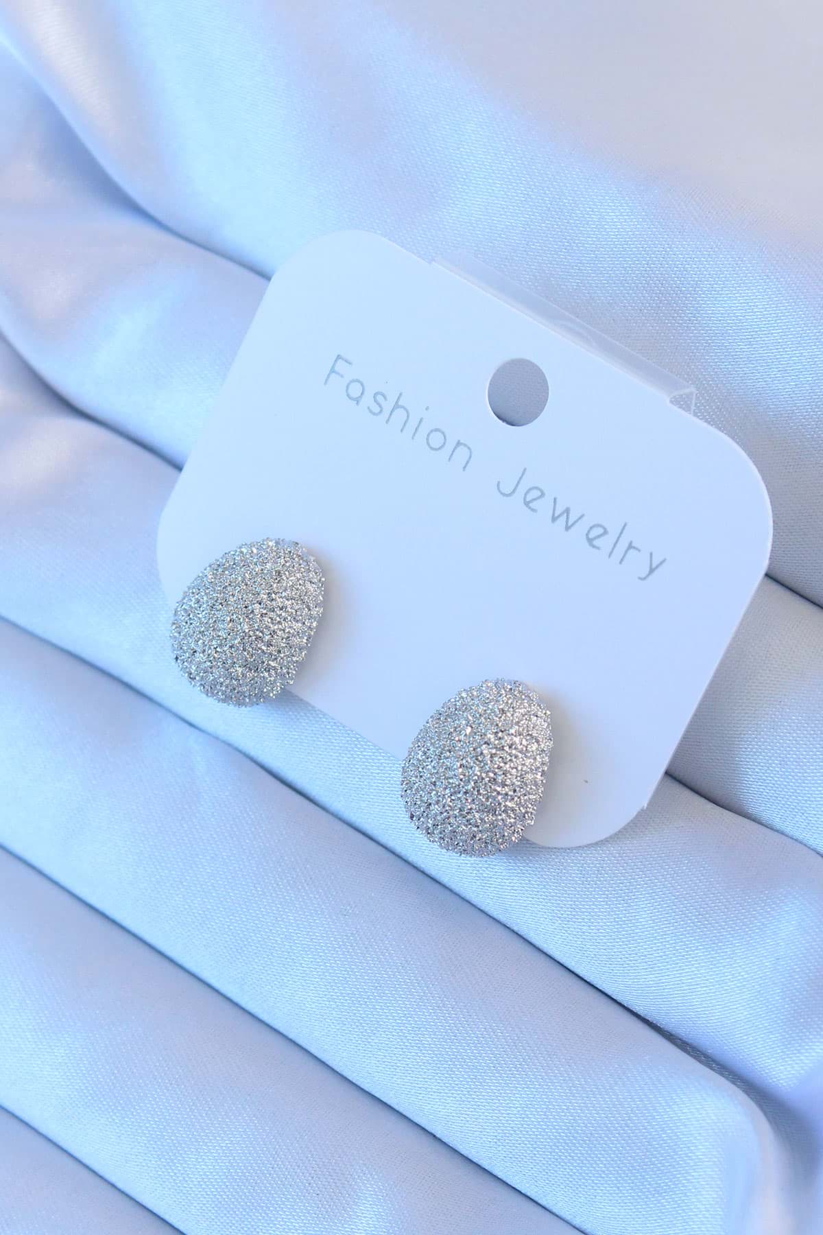 Gümüş Renk Kadın Küpe - TJ-BKP8176 resmi