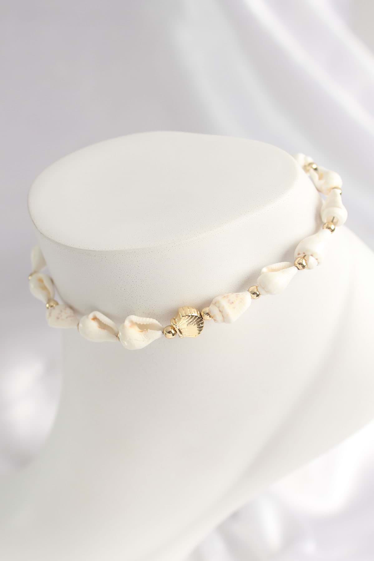 Picture of Deniz Kabuğu Model İstiridye Obje Halhal - TJ-HH1535