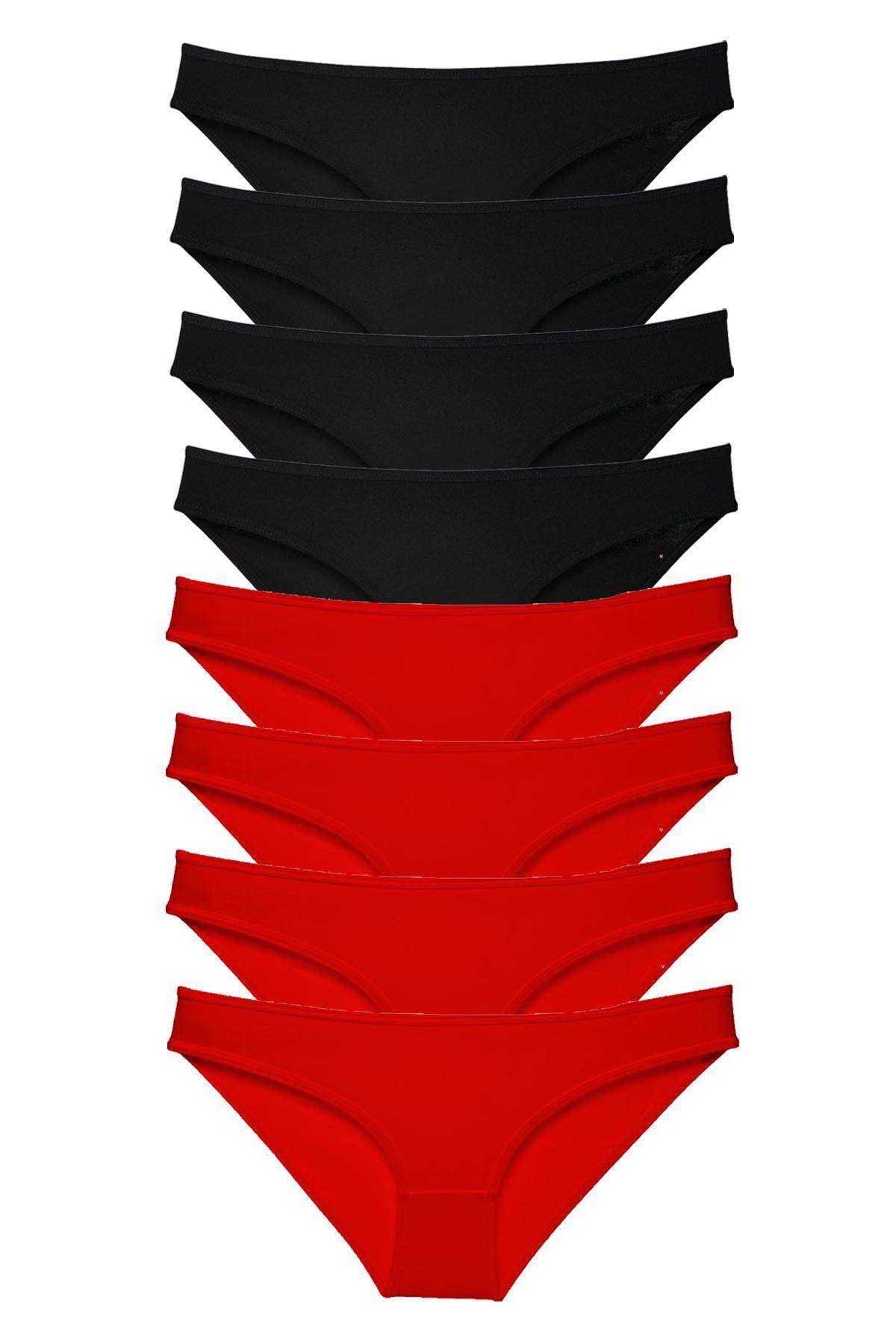 8 adet Süper Eko Set Likralı Kadın Slip Külot resmi