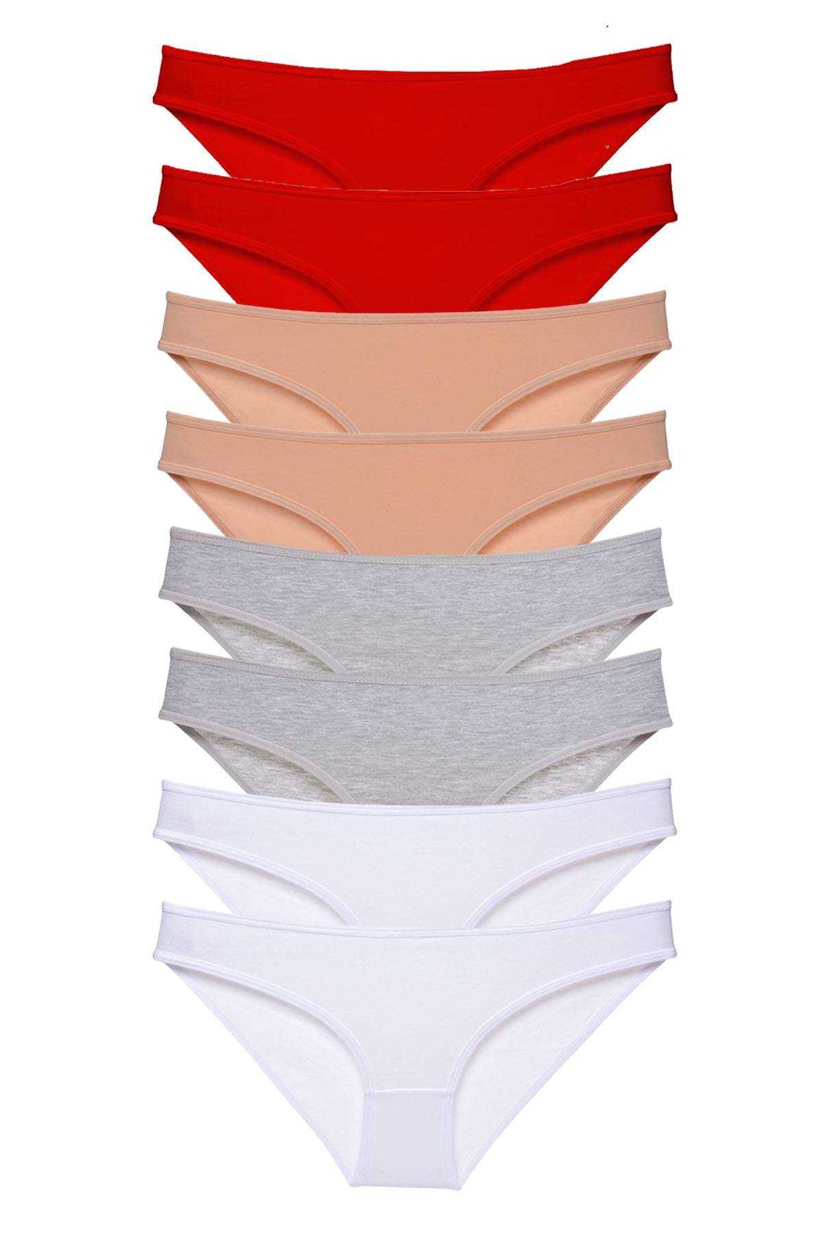 Picture of 8 adet Süper Eko Set Likralı Kadın Slip Külot 532