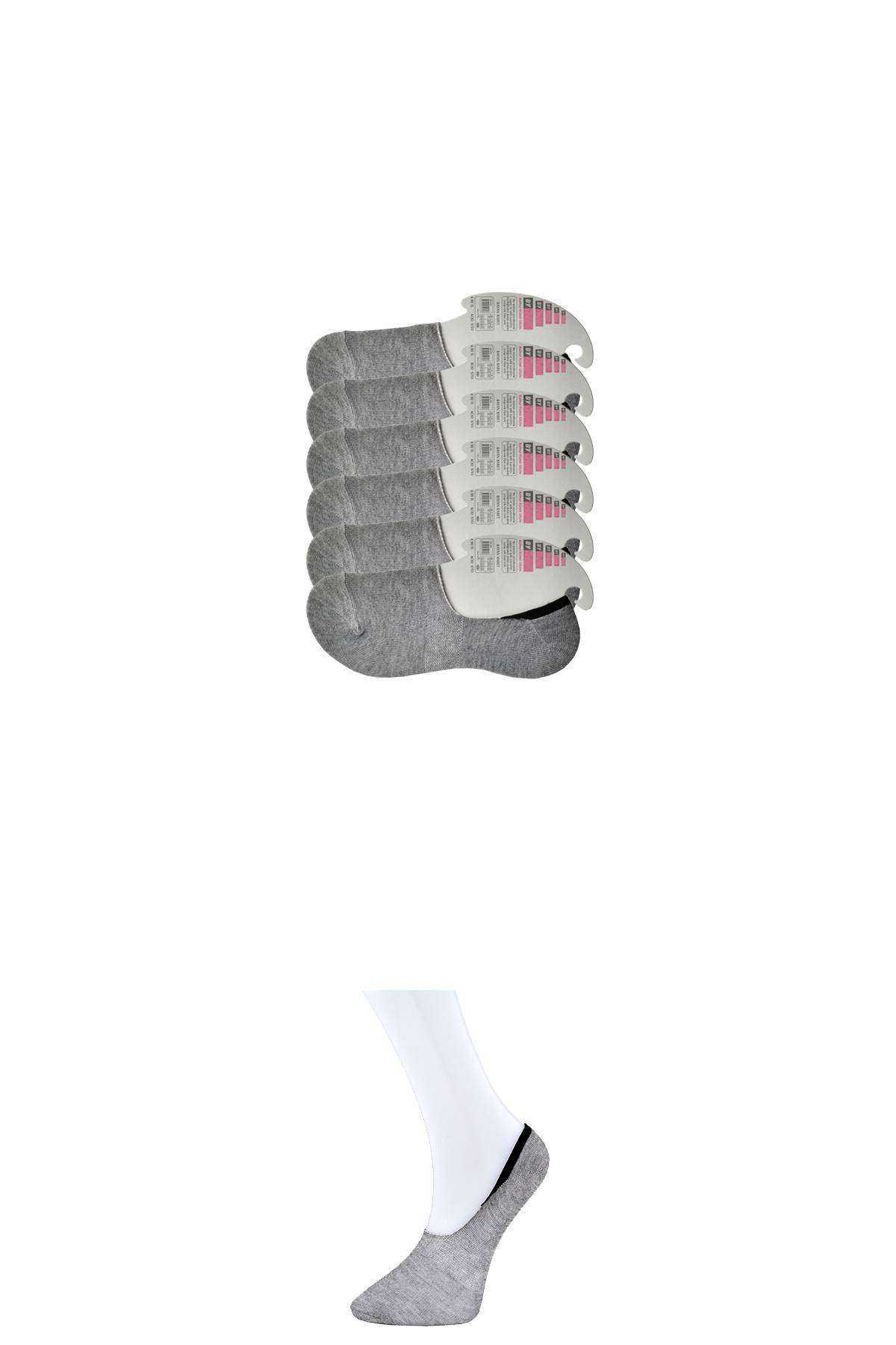 Picture of Gri Kadın Babet Çorap 6 çift
