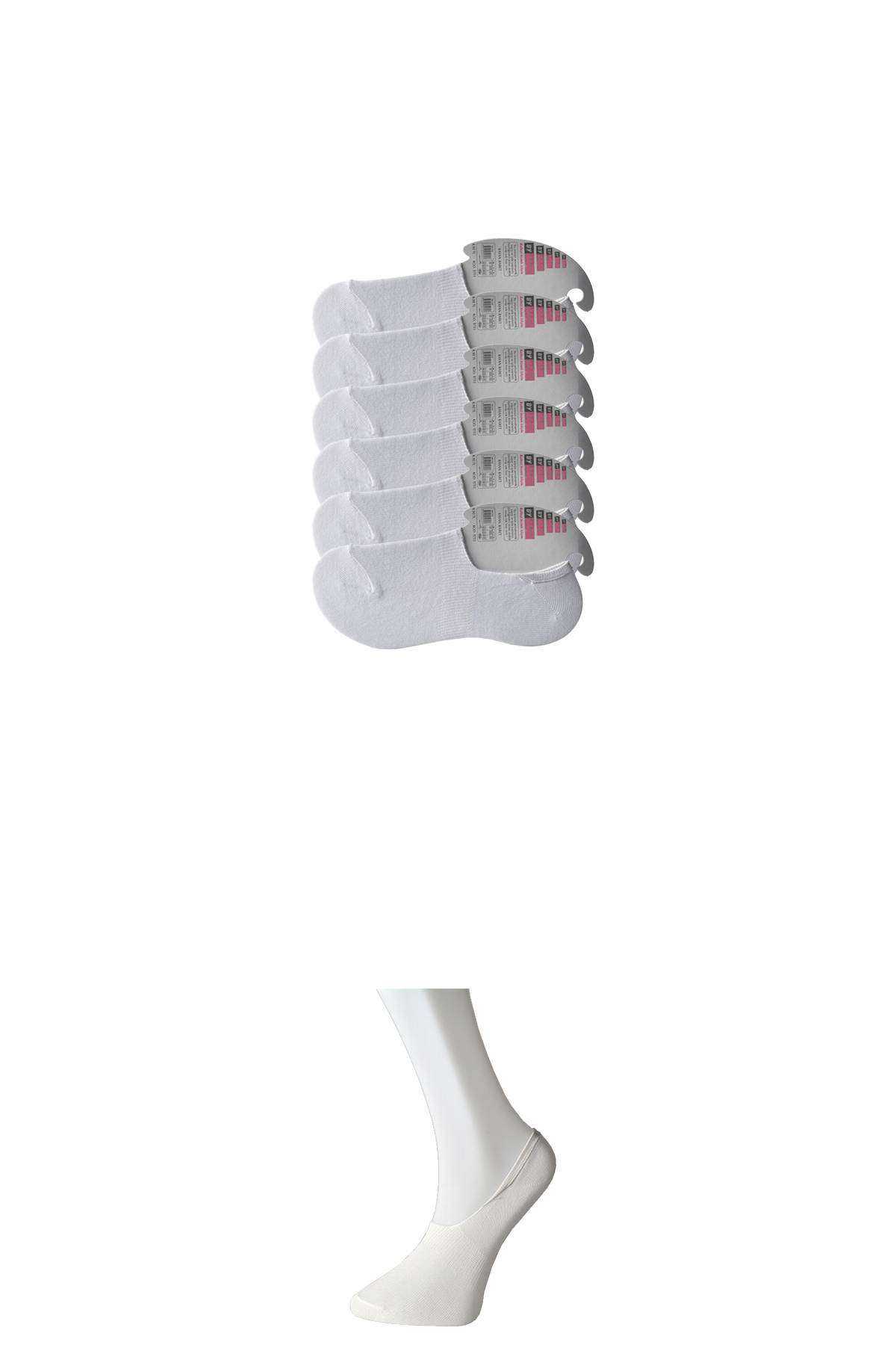 Picture of Beyaz Kadın Babet Çorap 6 çift