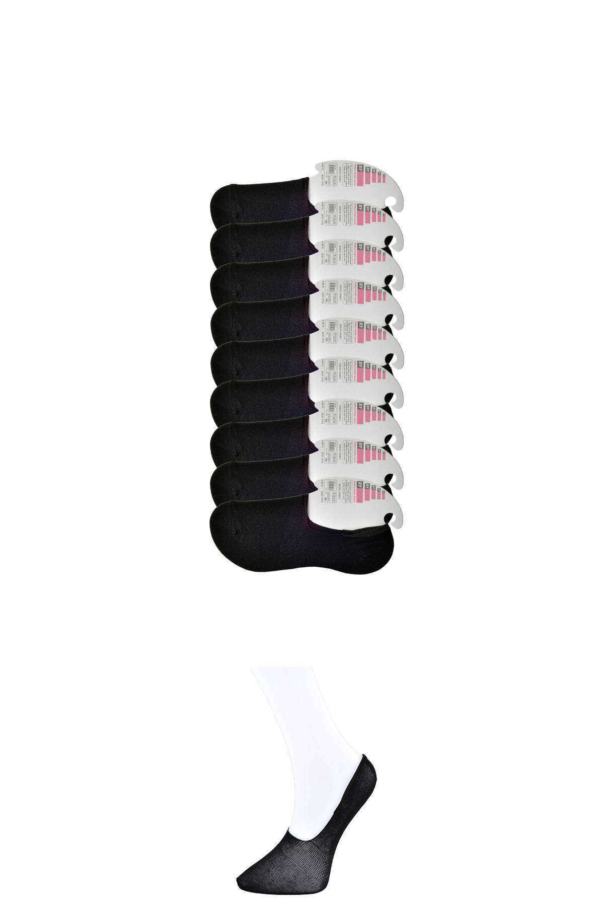 Siyah Kadın Babet Çorap 9 çift resmi