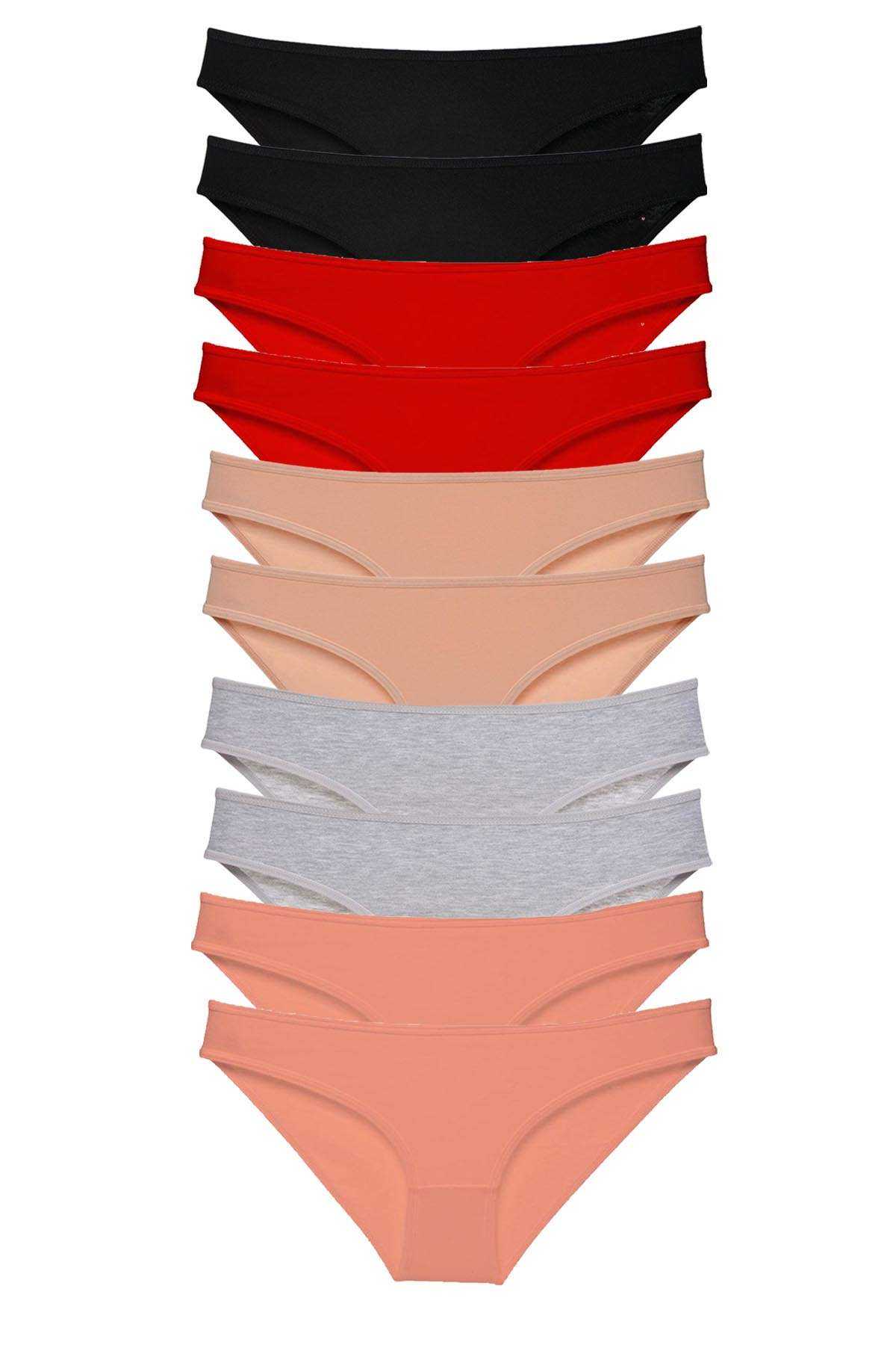 10 adet Süper Eko Set Likralı Kadın Slip Külot 501 resmi