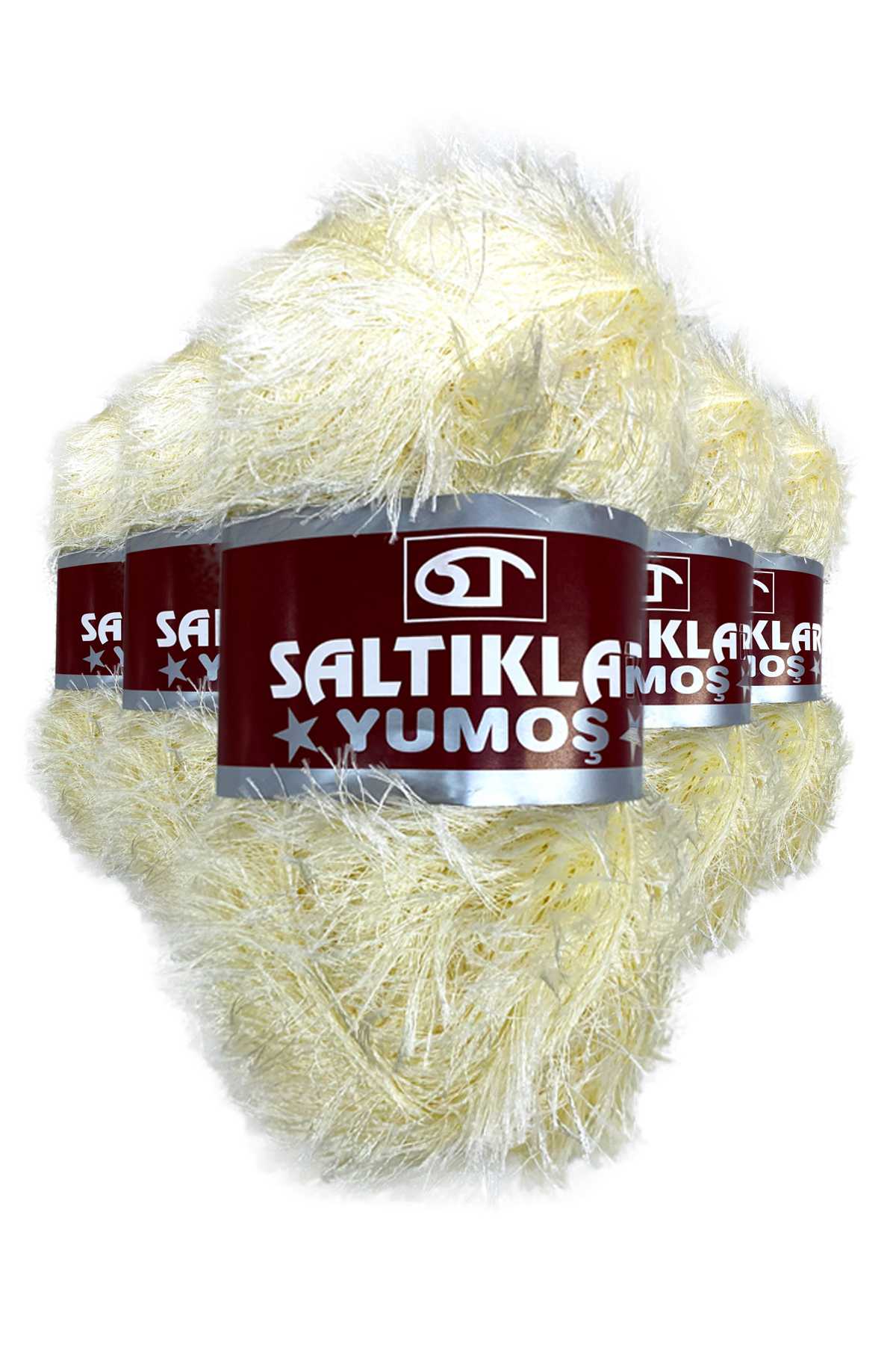 5 Adet Yumoş Sakallı El Örgü Ipi Yünü 65 resmi