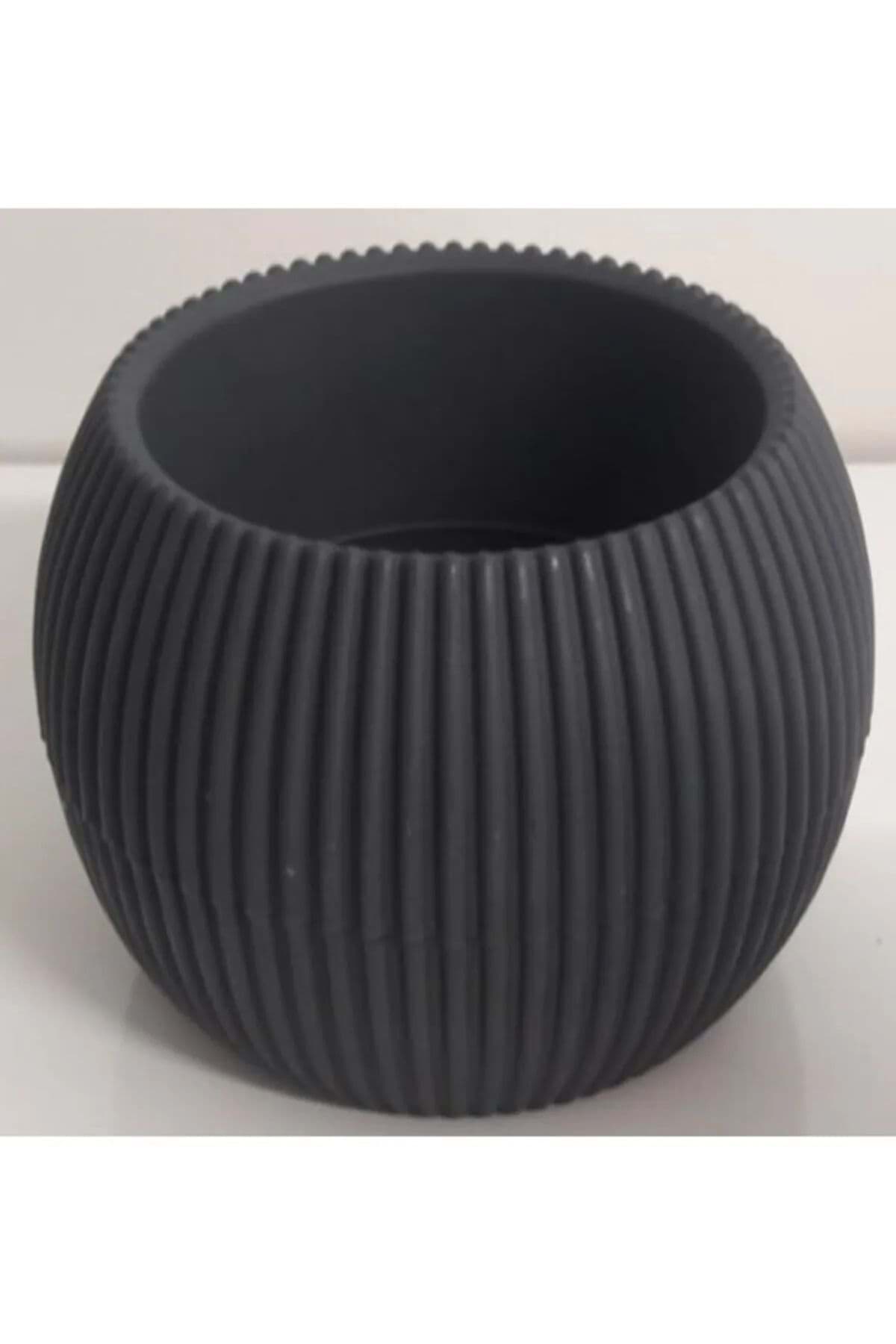 Mercan Saksı 3 Numara 0,70 Litre Su Hazneli Dekoratif Kaktüs Sukulent Saksı 14,6x11,5 cm resmi