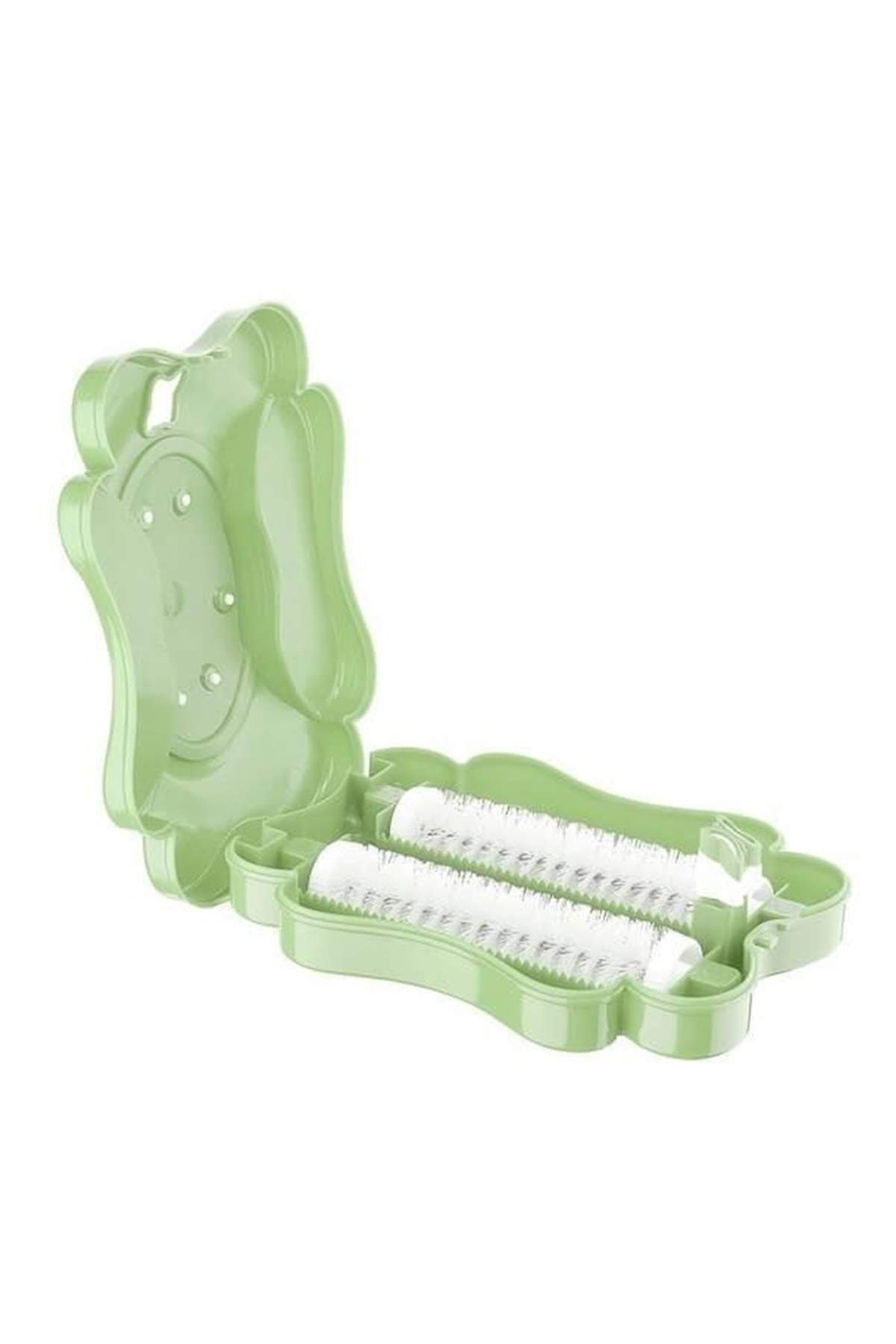 Kelebek Tasarımlı İki Fırçalı Gırgır Yeşil resmi