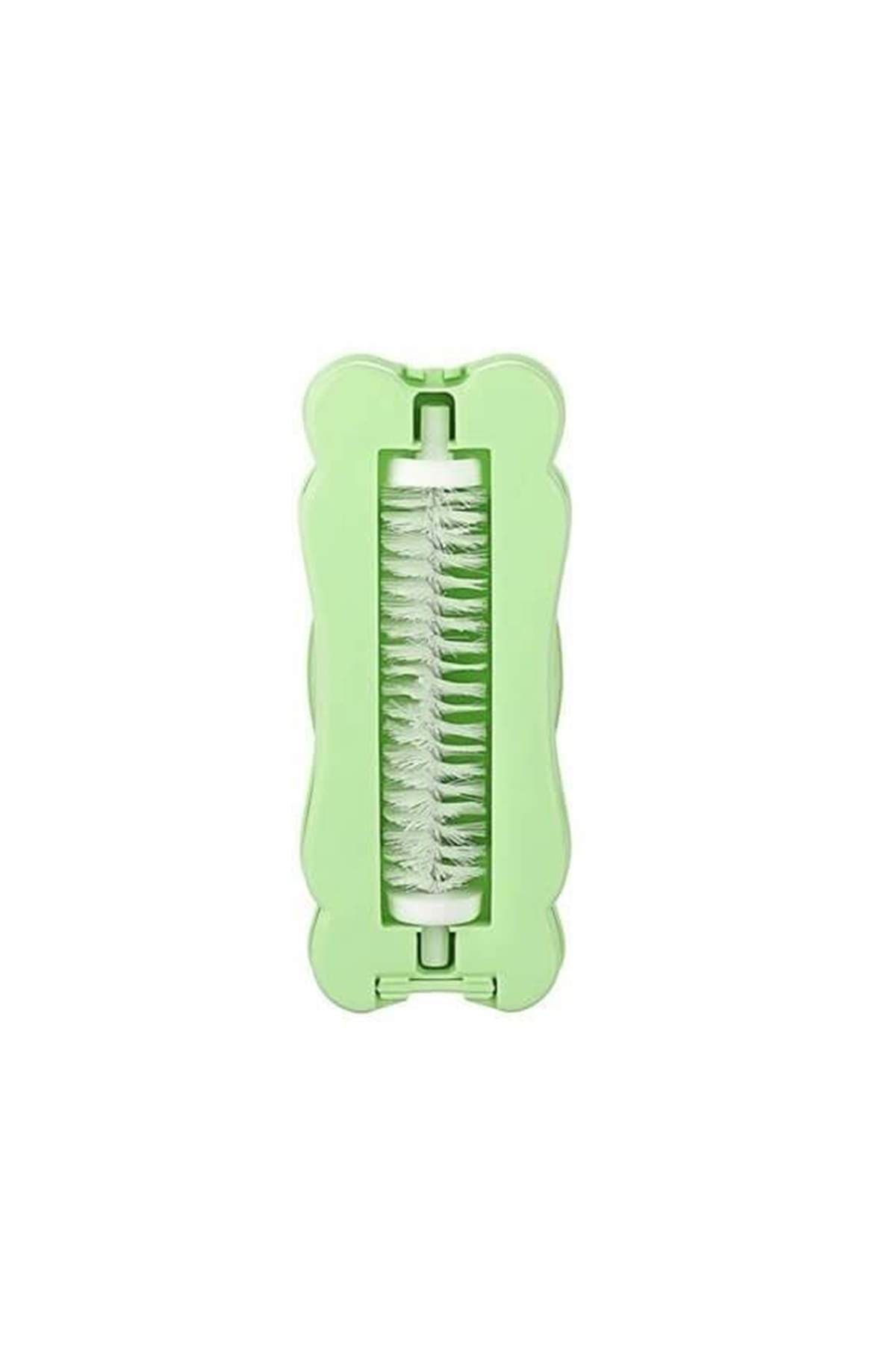 Kelebek Tasarımlı Tek Fırçalı Gırgır 17x7x4 cm Yeşil resmi