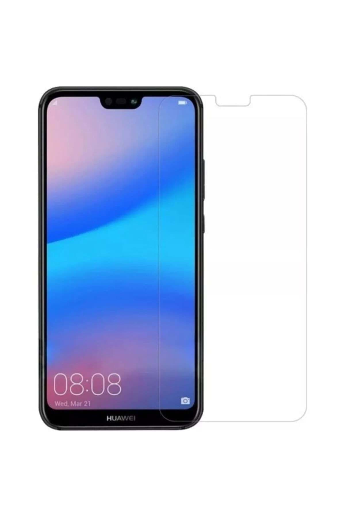 Huawei P20 Lite Uyumlu Premium Ekran Koruyucu 9h Sert Temperli Kırılmaz Cam Koruma Şeffaf resmi
