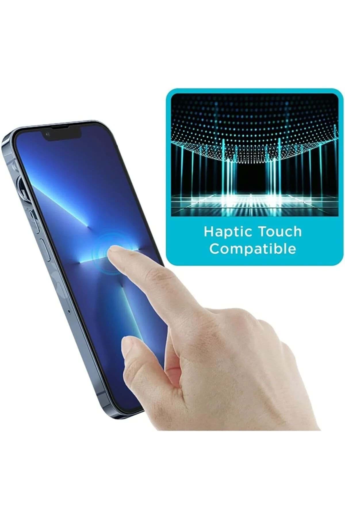 Iphone 13 Pro Max Uyumlu Premium Ekran Koruyucu 9h Sert Temperli Kırılmaz Cam Koruma Şeffaf resmi