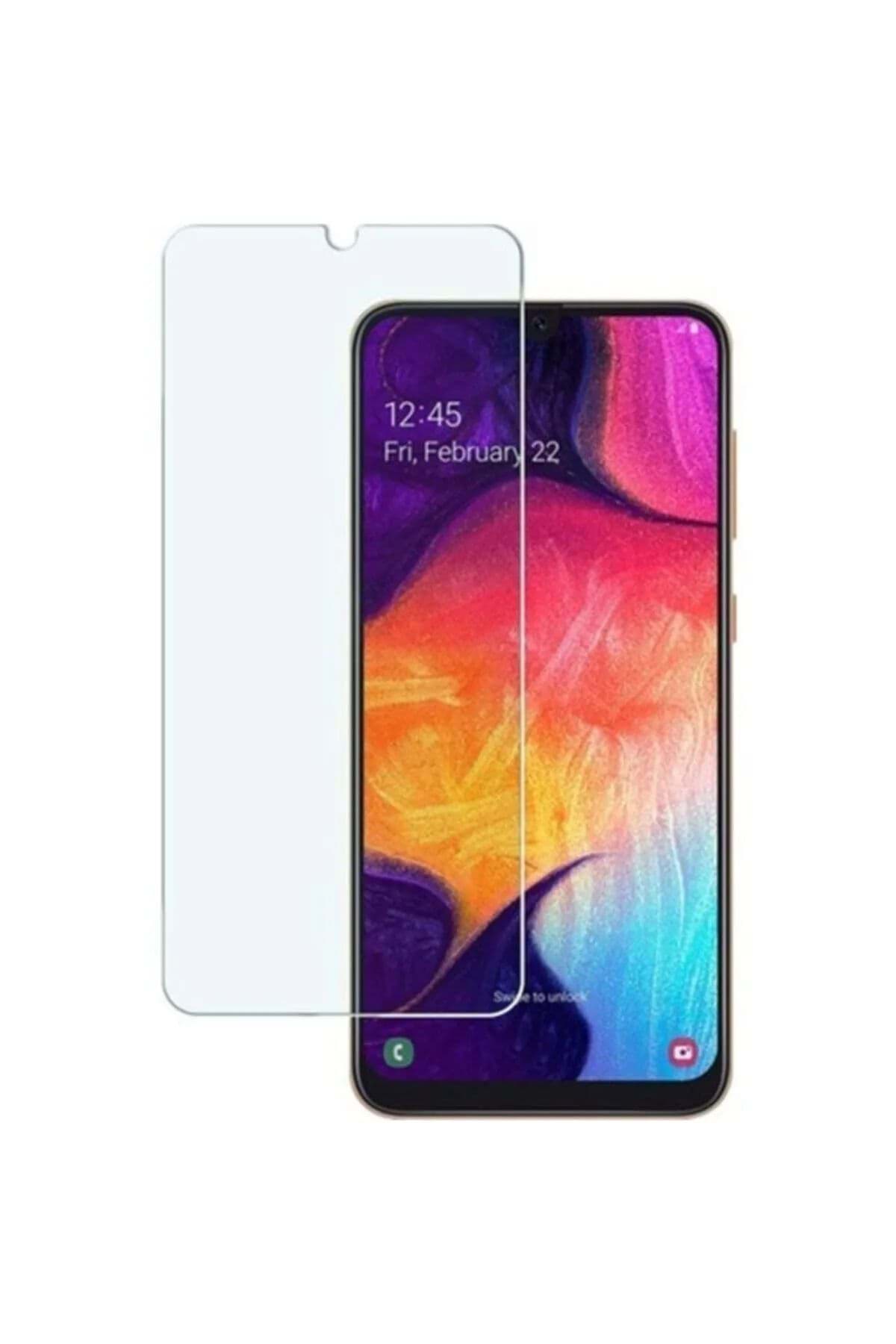 Samsung Galaxy A20 Uyumlu Premium Ekran Koruyucu 9h Sert Temperli Kırılmaz Cam Koruma Şeffaf resmi