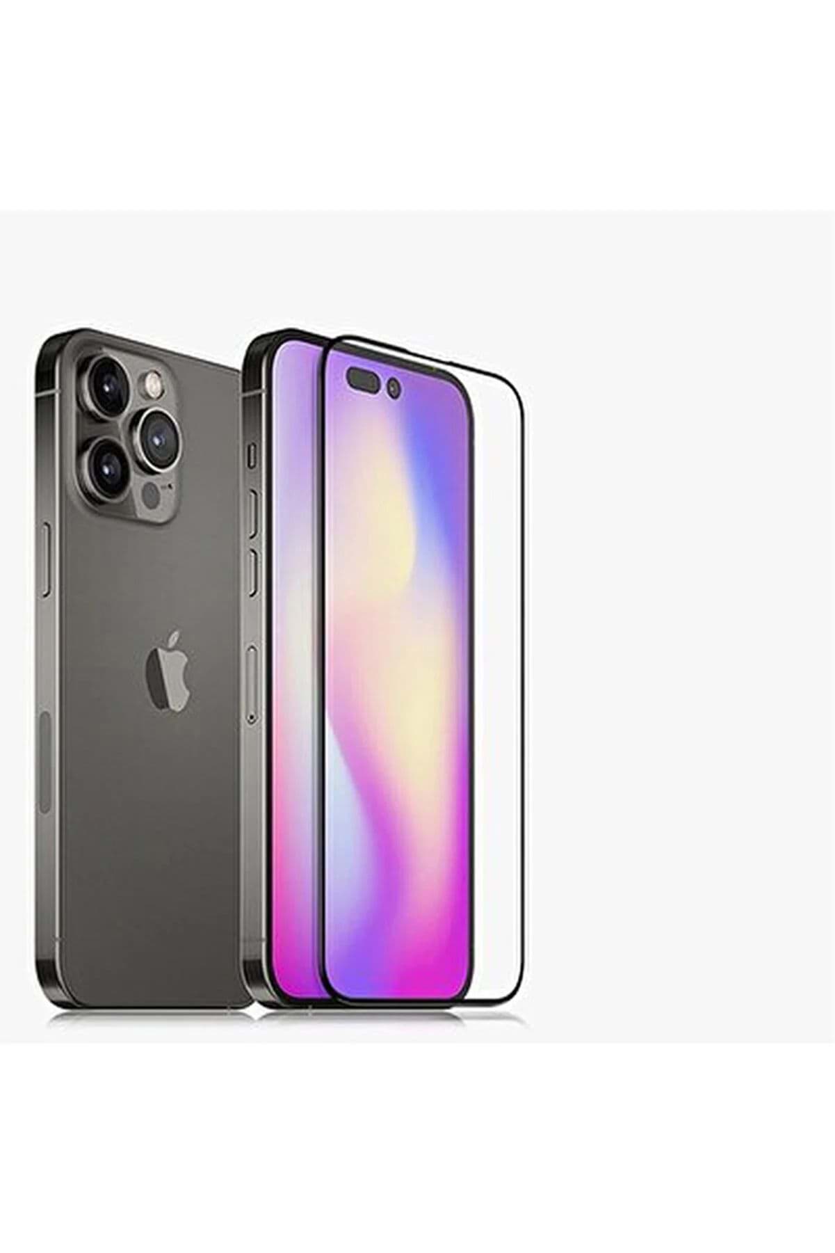 Iphone 14 Pro Uyumlu 9d Tam Kaplayan Parmak Izi Bırakmayan Ekran Koruyucu Film resmi