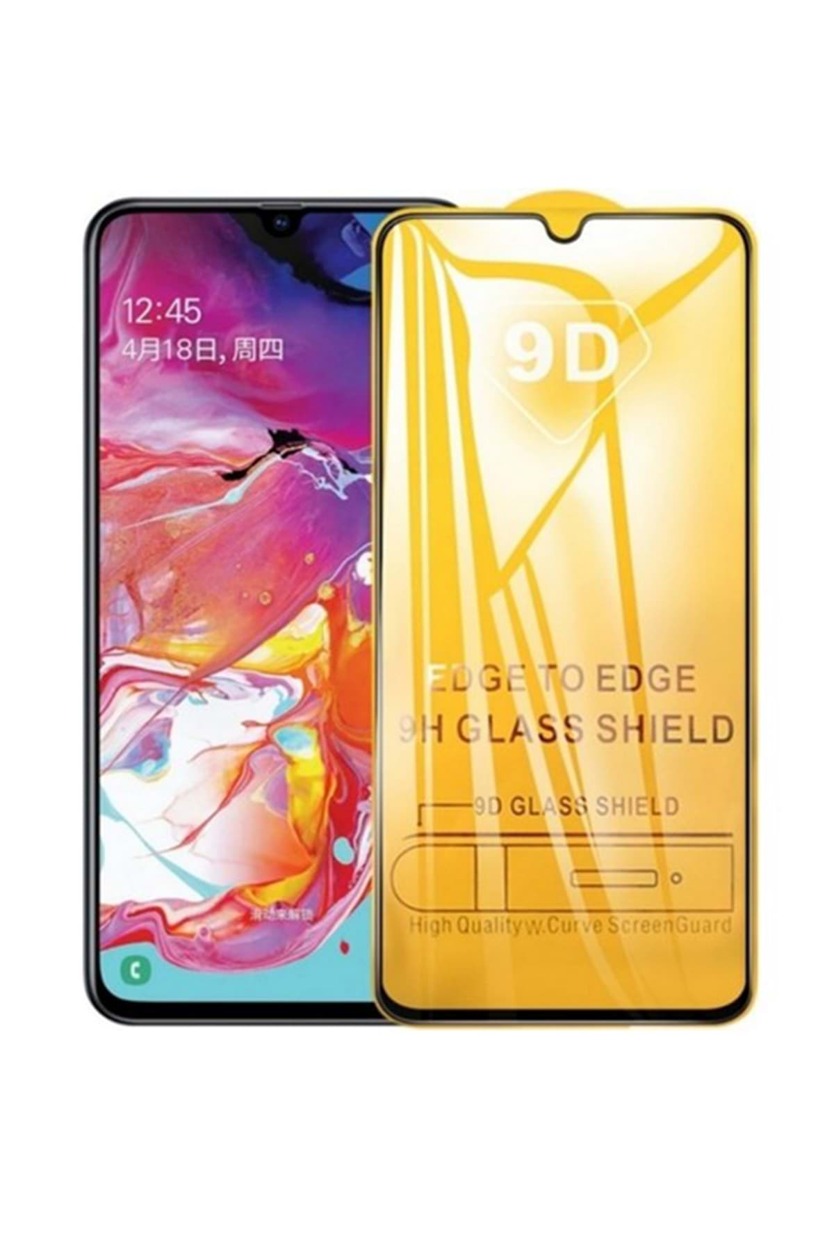 Samsung A23 Uyumlu 9d Tam Kaplayan Parmak Izi Bırakmayan Ekran Koruyucu Film resmi