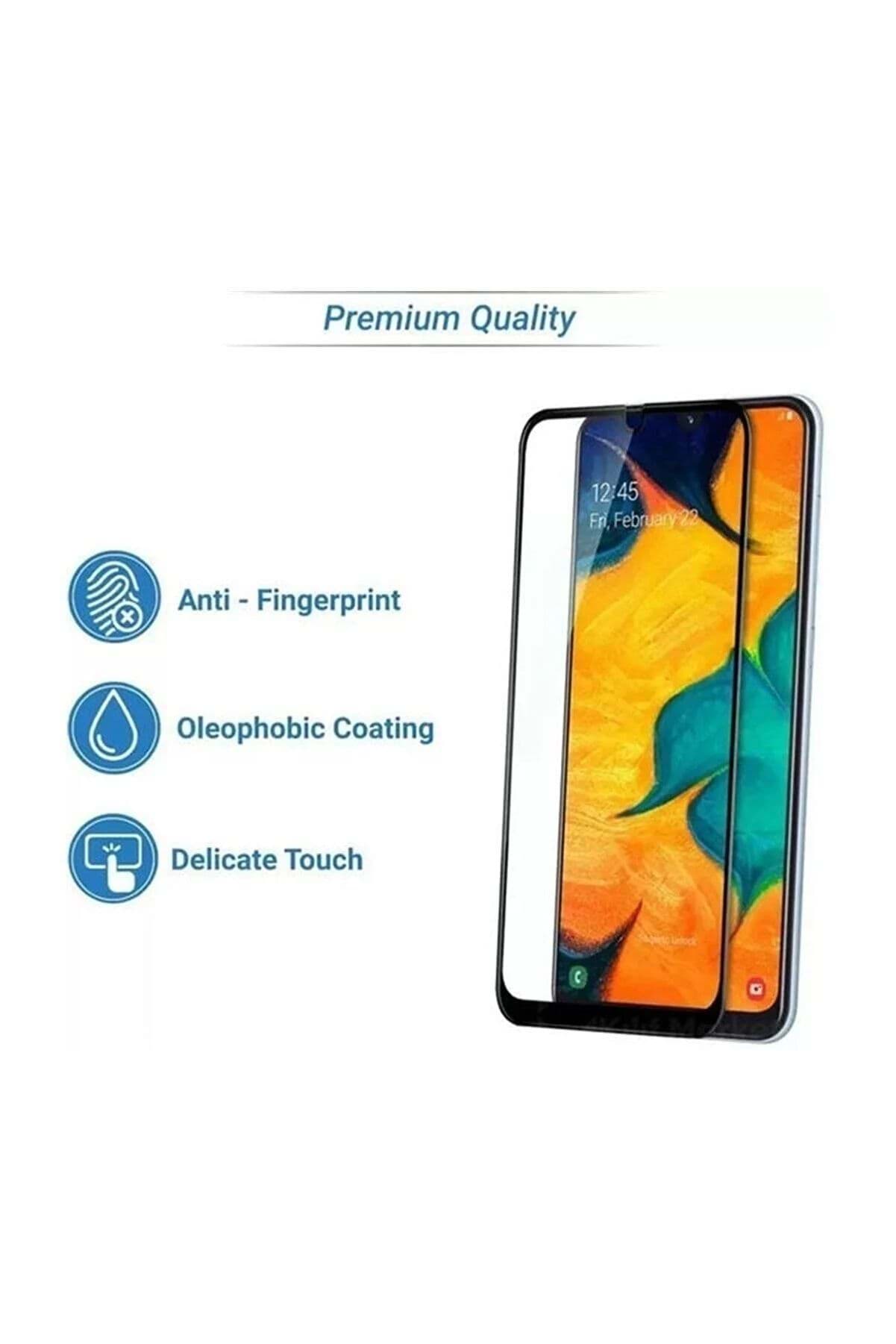 Samsung A30 Uyumlu 9d Tam Kaplayan Parmak Izi Bırakmayan Ekran Koruyucu Film resmi