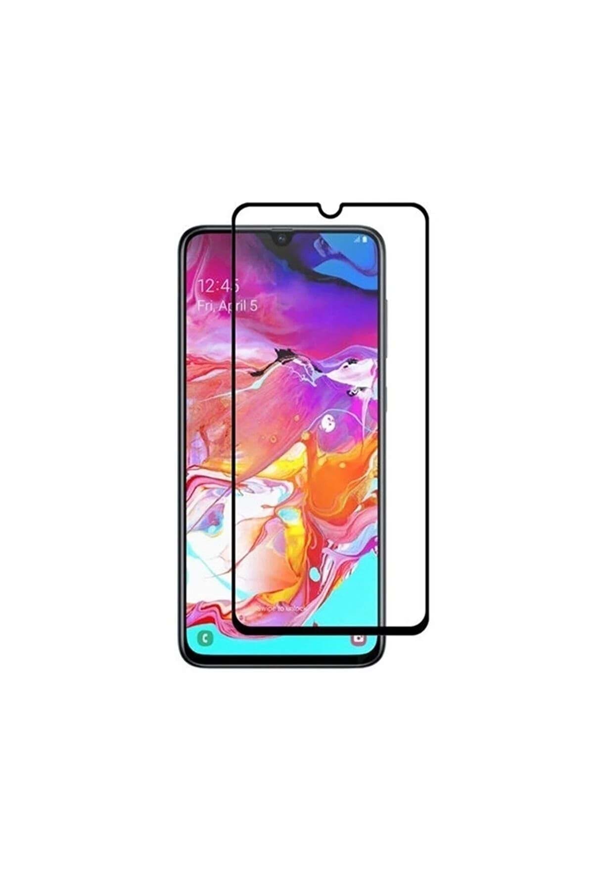 Samsung A70 Uyumlu 9d Tam Kaplayan Parmak Izi Bırakmayan Ekran Koruyucu Film resmi
