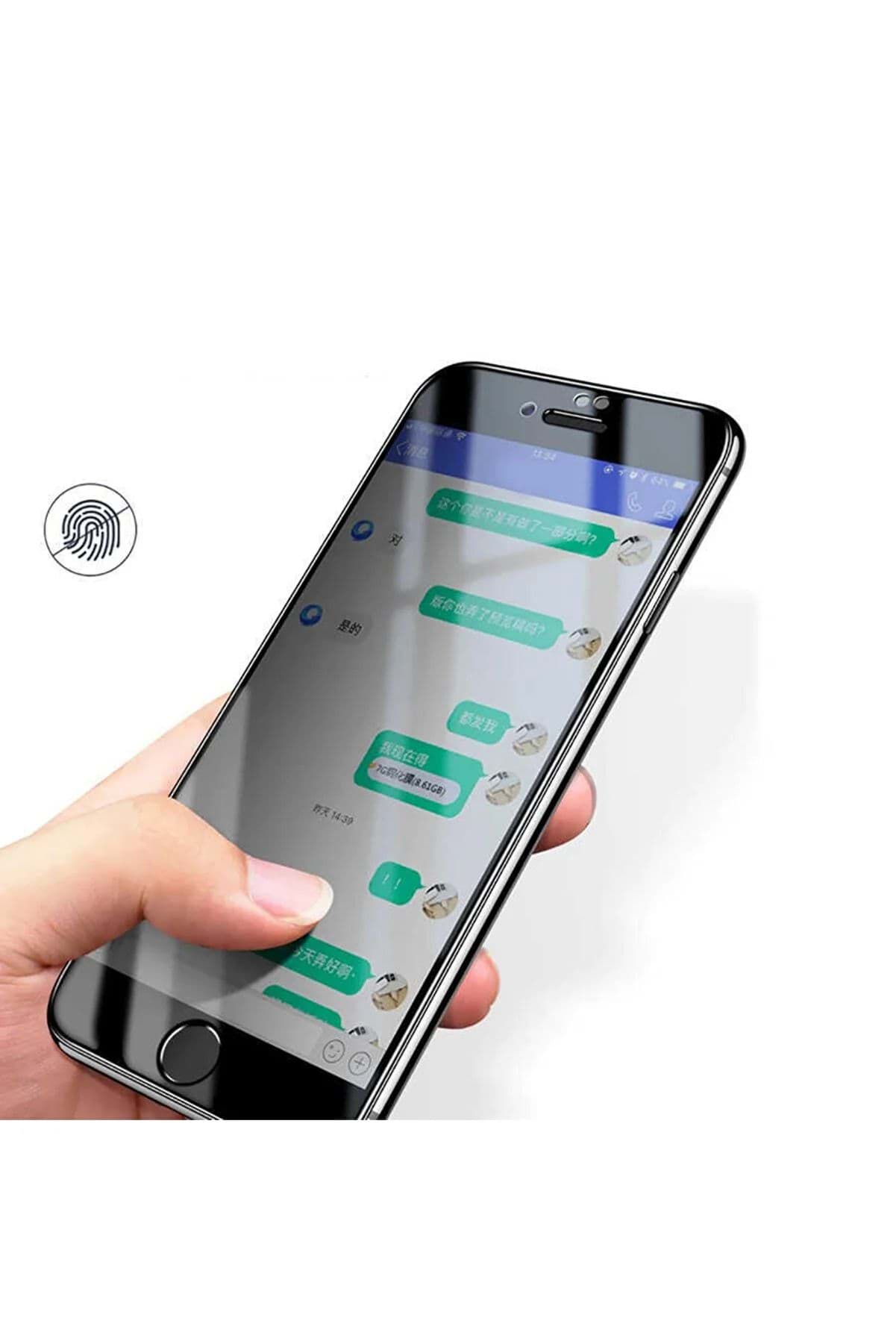 Samsung A12 Uyumlu Hayalet Ekran Gizli Tam Kaplayan Kırılmaz Cam Seramik Ekran Koruyucu Film resmi